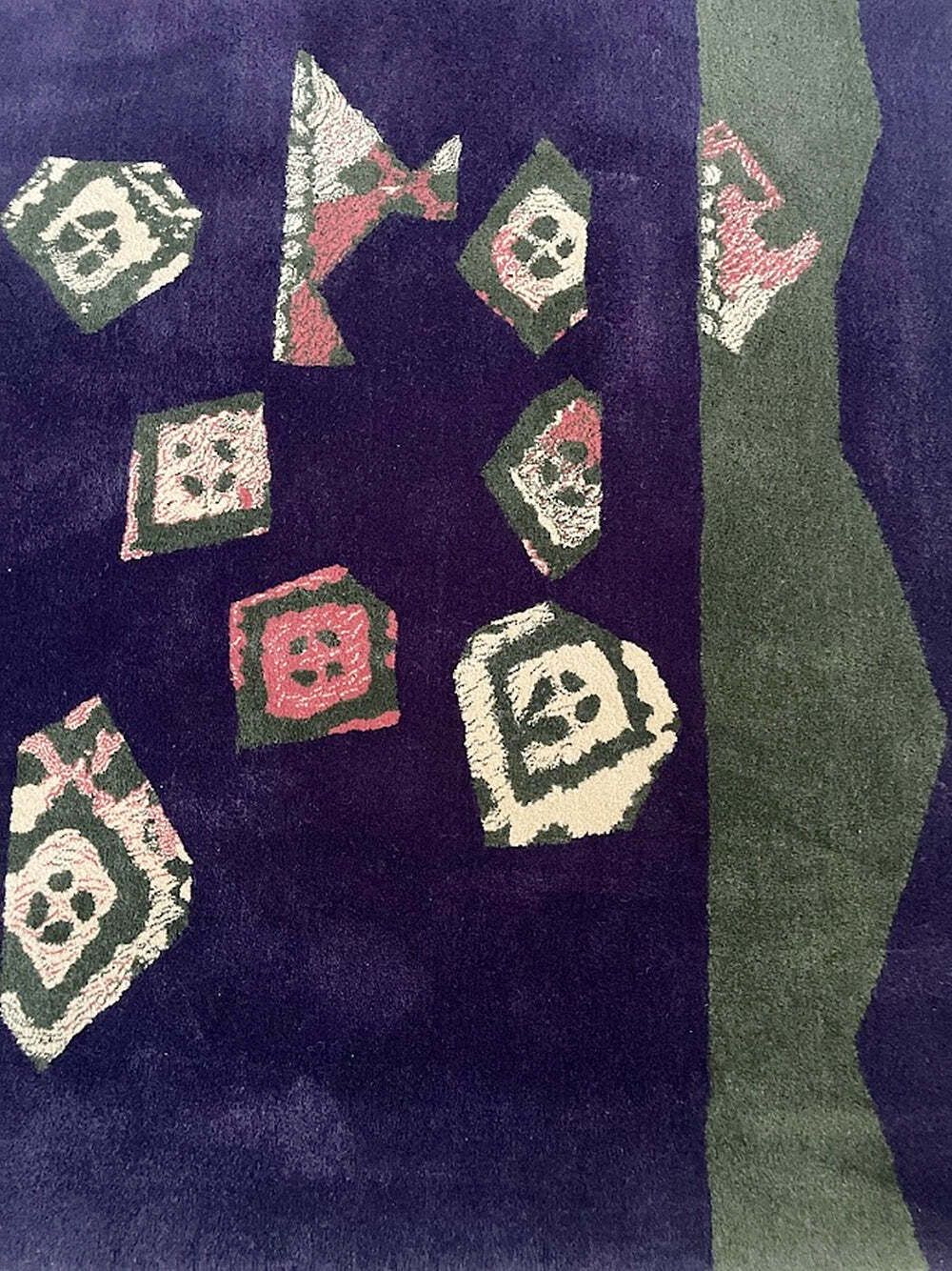 Vezeley artistiek handgetuft vloerkleed van Tisca France, jaren 1990 photo 1376.0