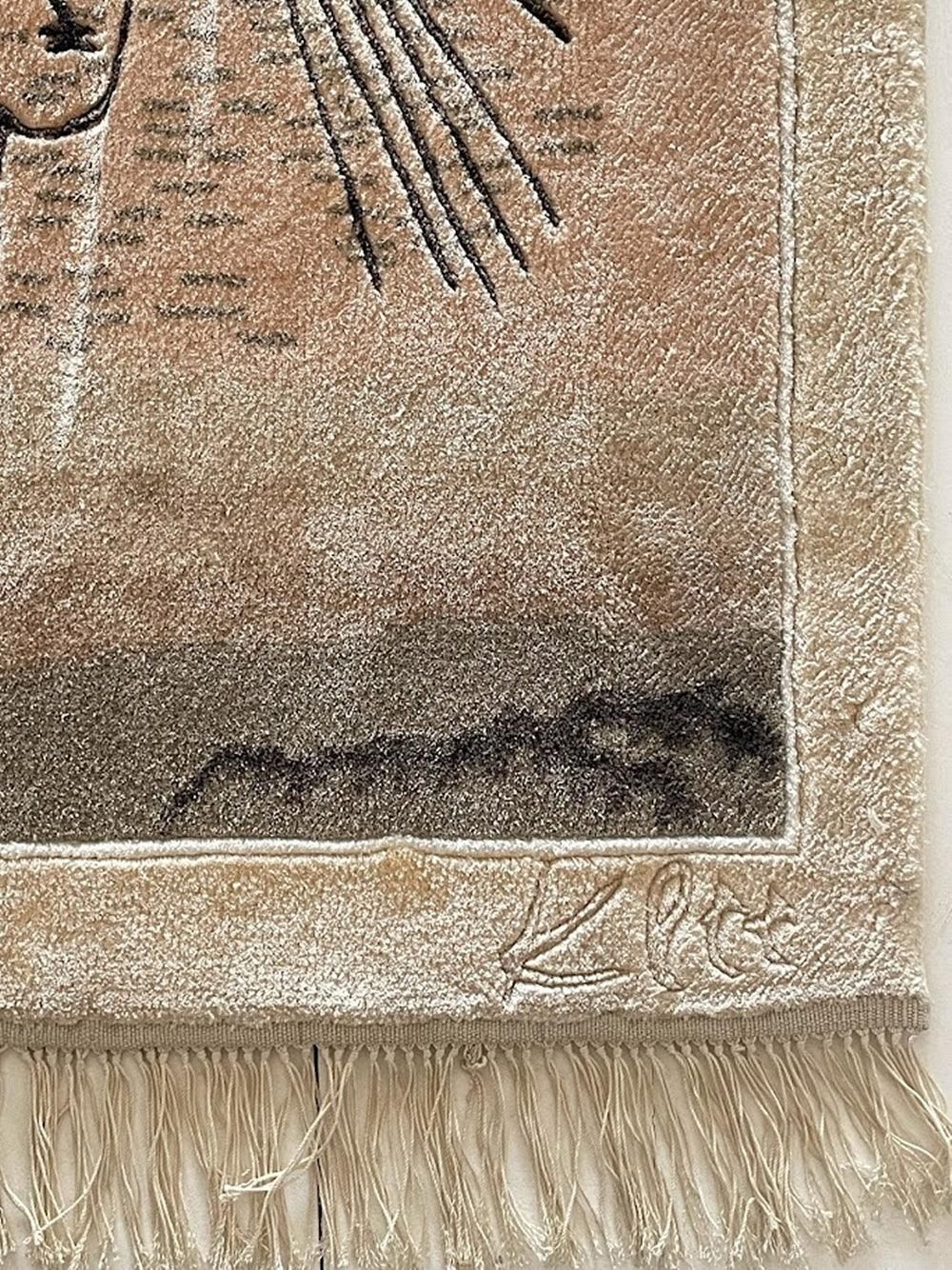 Handgeweven wandtapijt 'The Tightrope Walker' naar Paul Klee photo Textiel