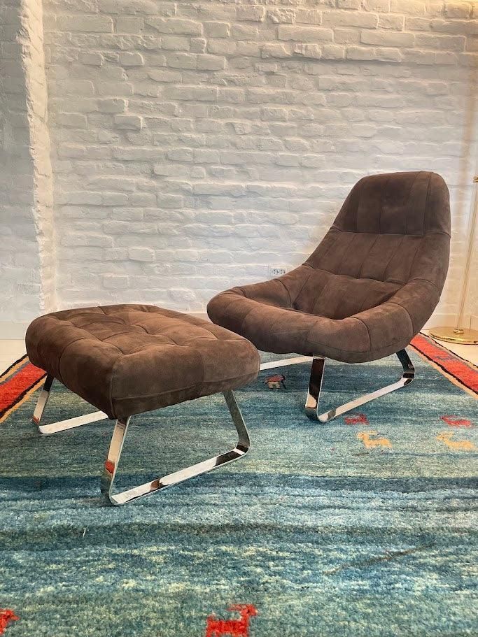 Earth Chair en Ottoman van Percival Lafer, jaren 1970, Brazilië photo buy