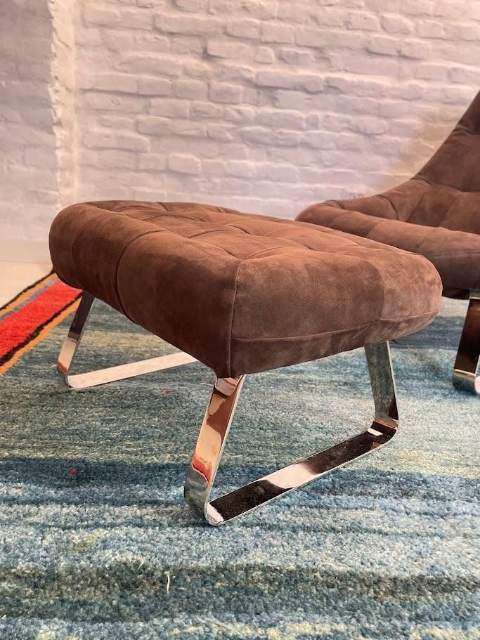 Earth Chair en Ottoman van Percival Lafer, jaren 1970, Brazilië photo vintage