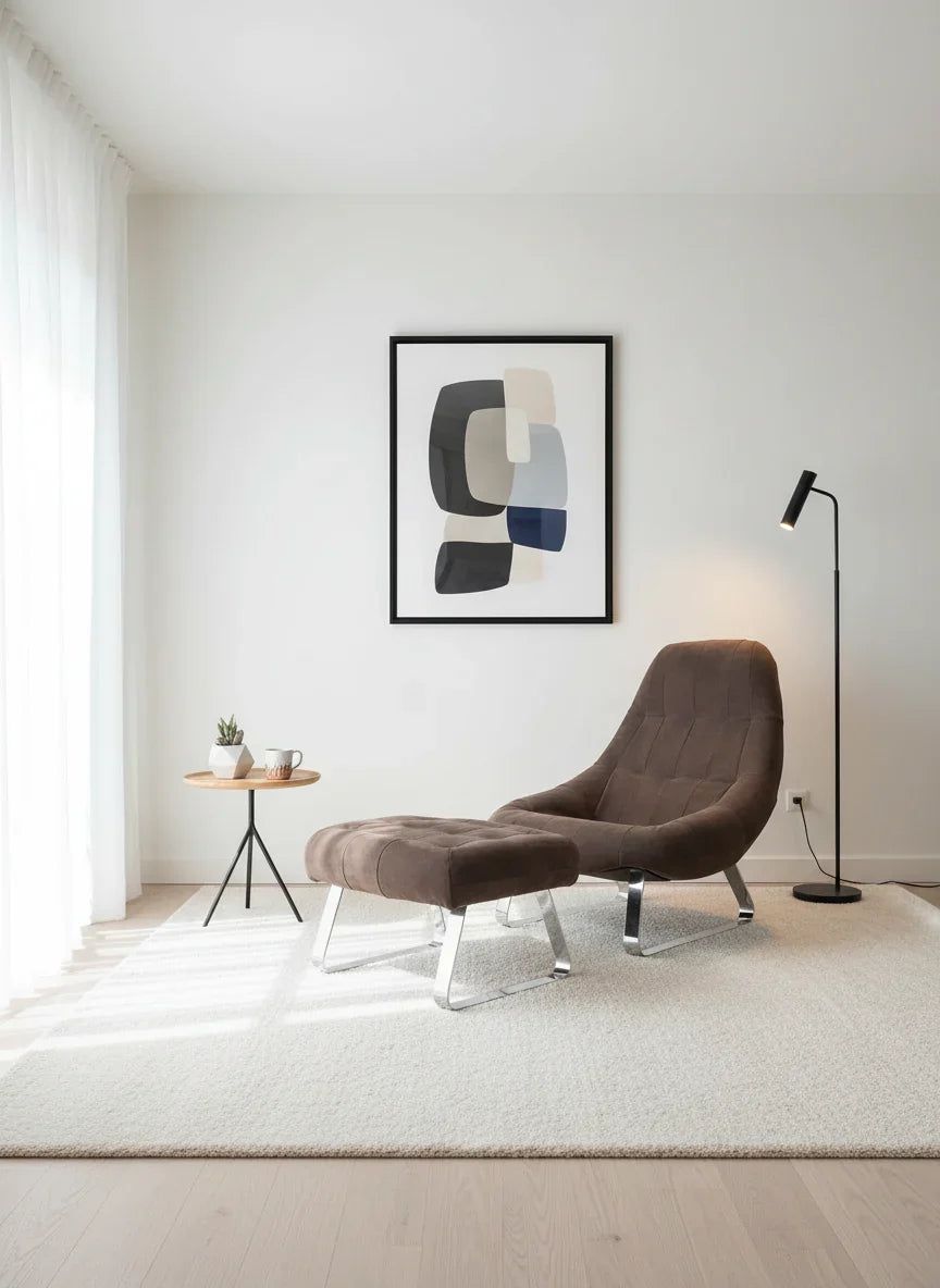 photo vinterior Earth Chair en Ottoman van Percival Lafer, jaren 1970, Brazilië