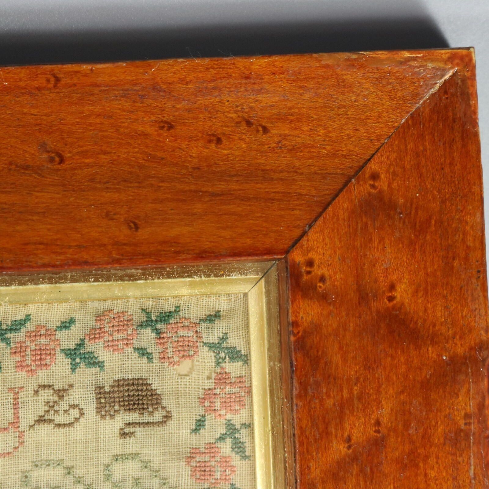 photo vintage Antique Sampler, C.1850, By Elizabeth Carter, Sussex
