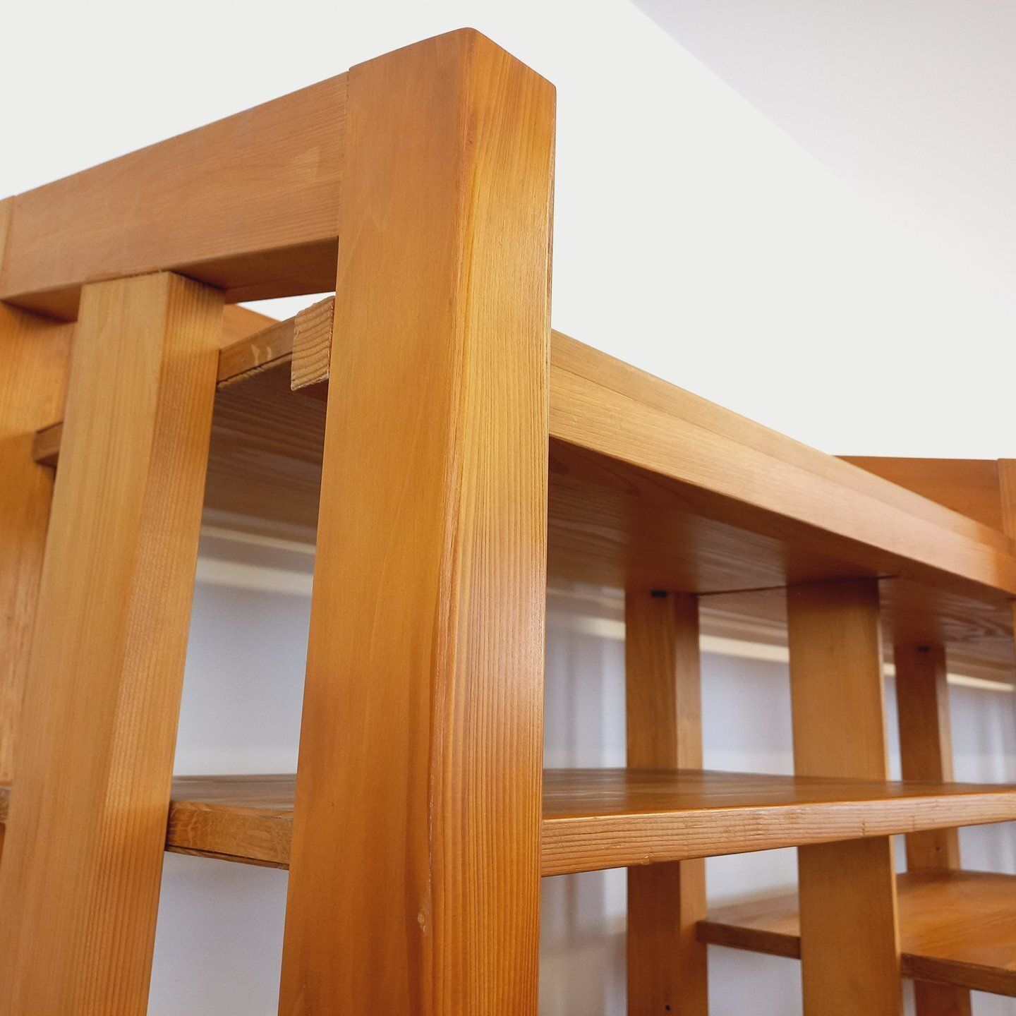Large Modular 6 Section Pine Bookcase photo for sale