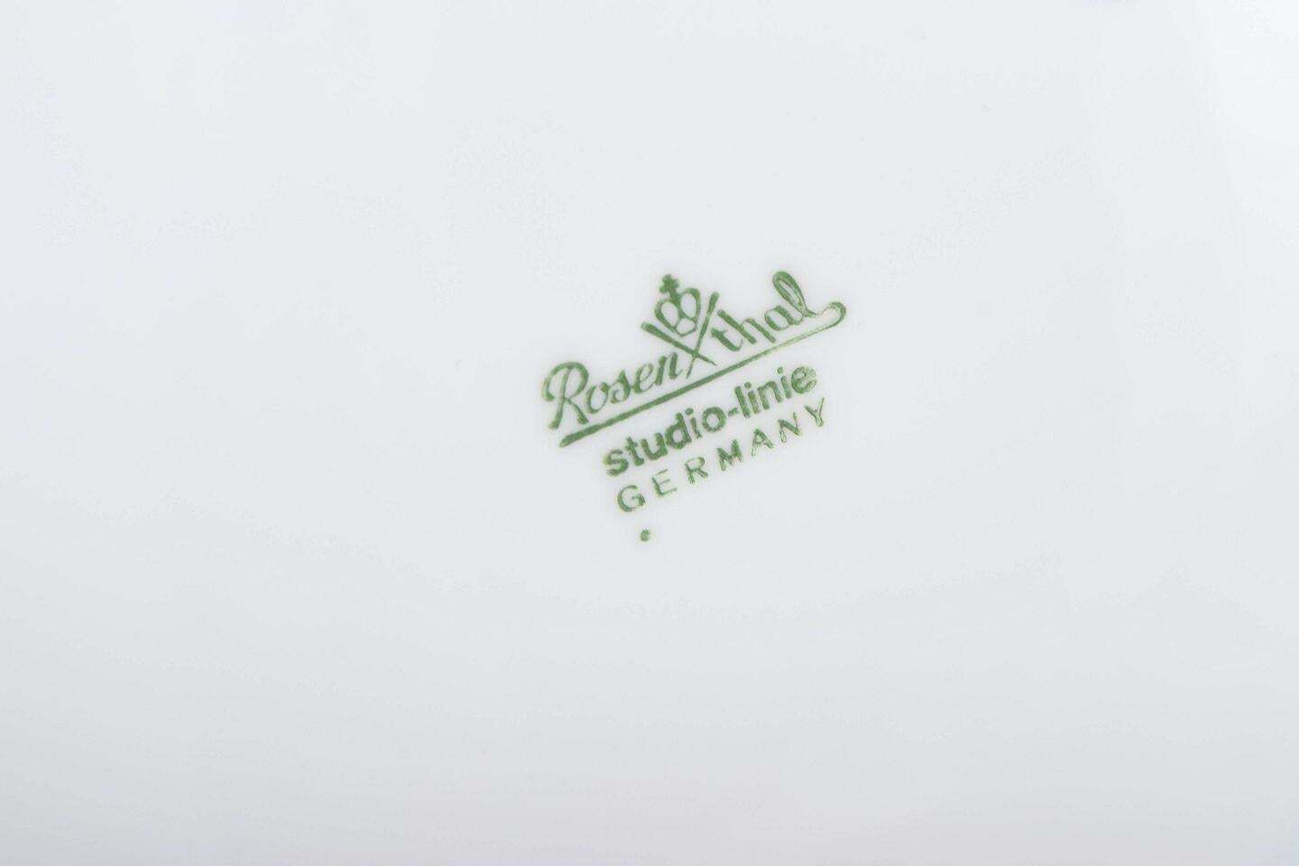 Rosenthal, Germany. Set Of Seven Plates In White Porcelain. 1980s photo Home Decor