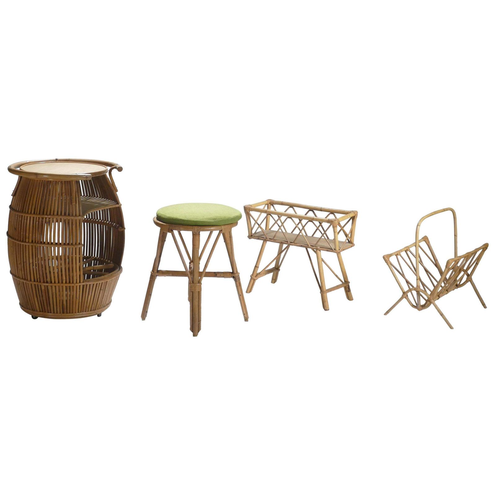 Ensemble de décoration de jardin mid-century Audoux Minet, années 1950