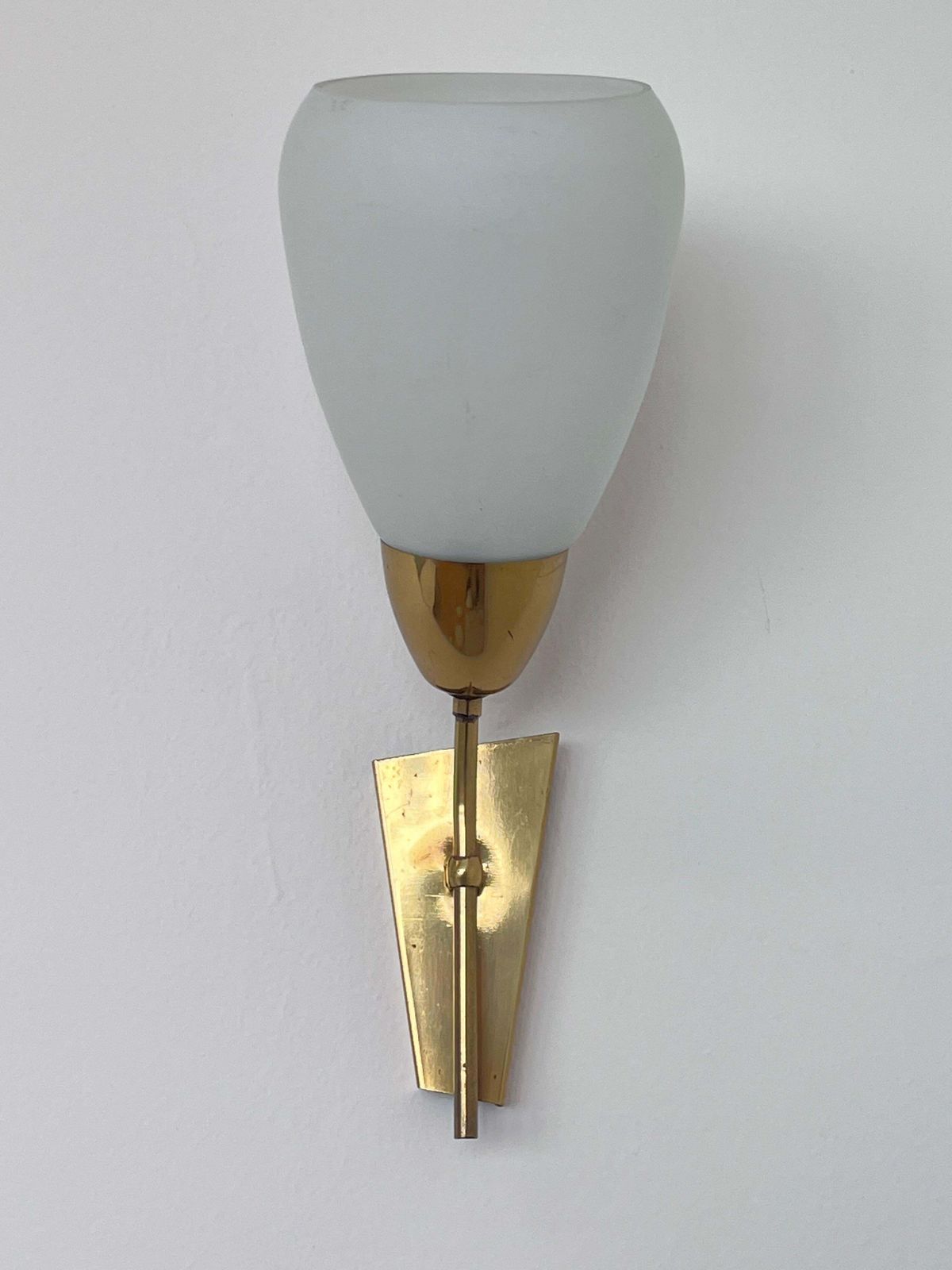 Mid Century Brass And Glass Wall Light/Lamp By Kamenicky Senov   Around 1970s photo buy