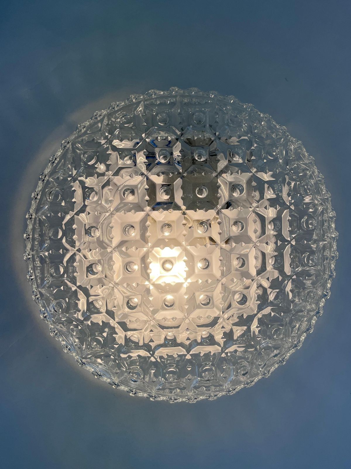 Design mid-century wand- of plafondlamp, plafondlamp opbouw, jaren 1970   4 stuks beschikbaar photo 301.0
