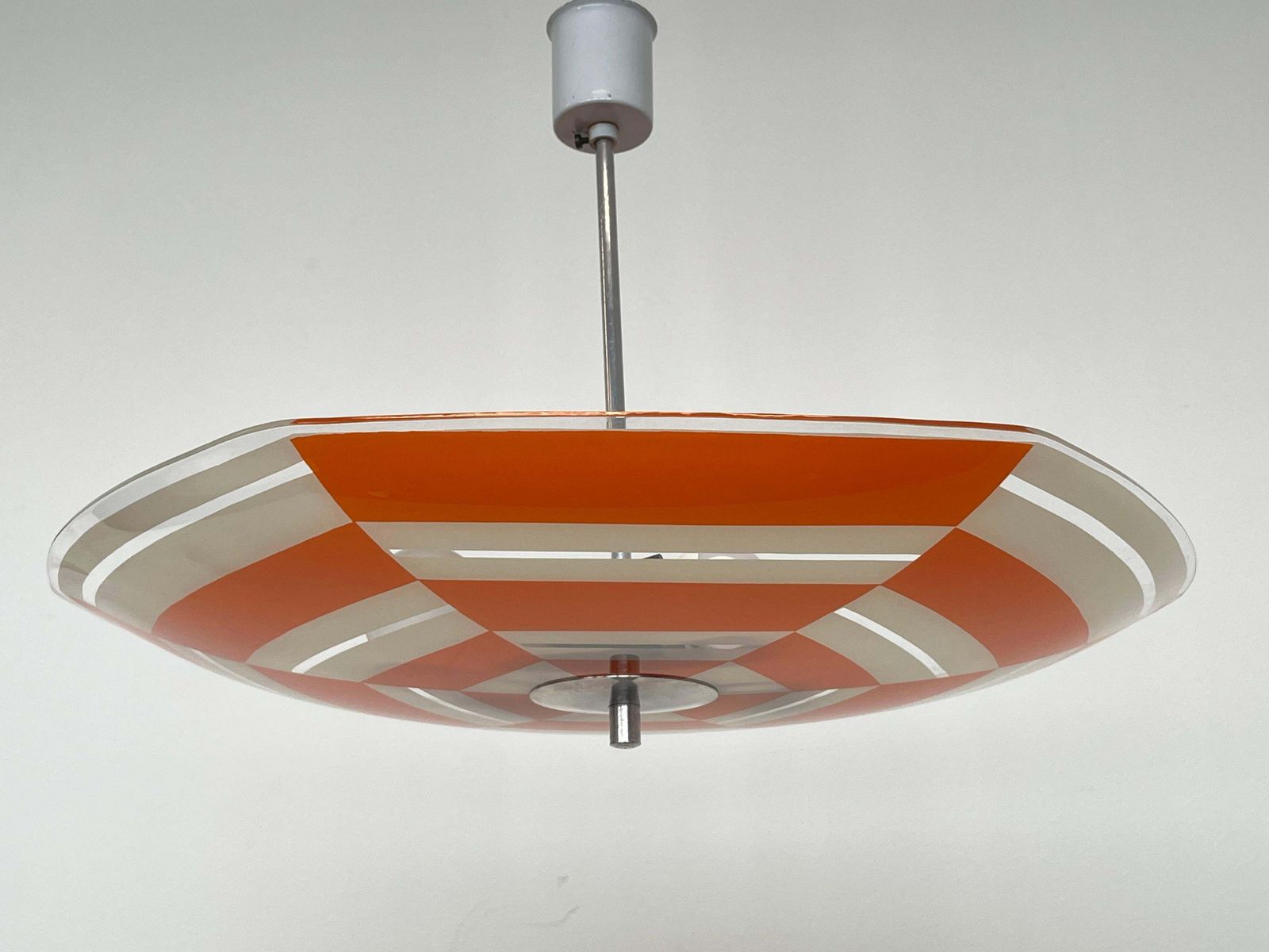Mid-Century Design Glazen Hanglamp van Napako, Tsjecho-Slowakije, jaren 1970. photo buy