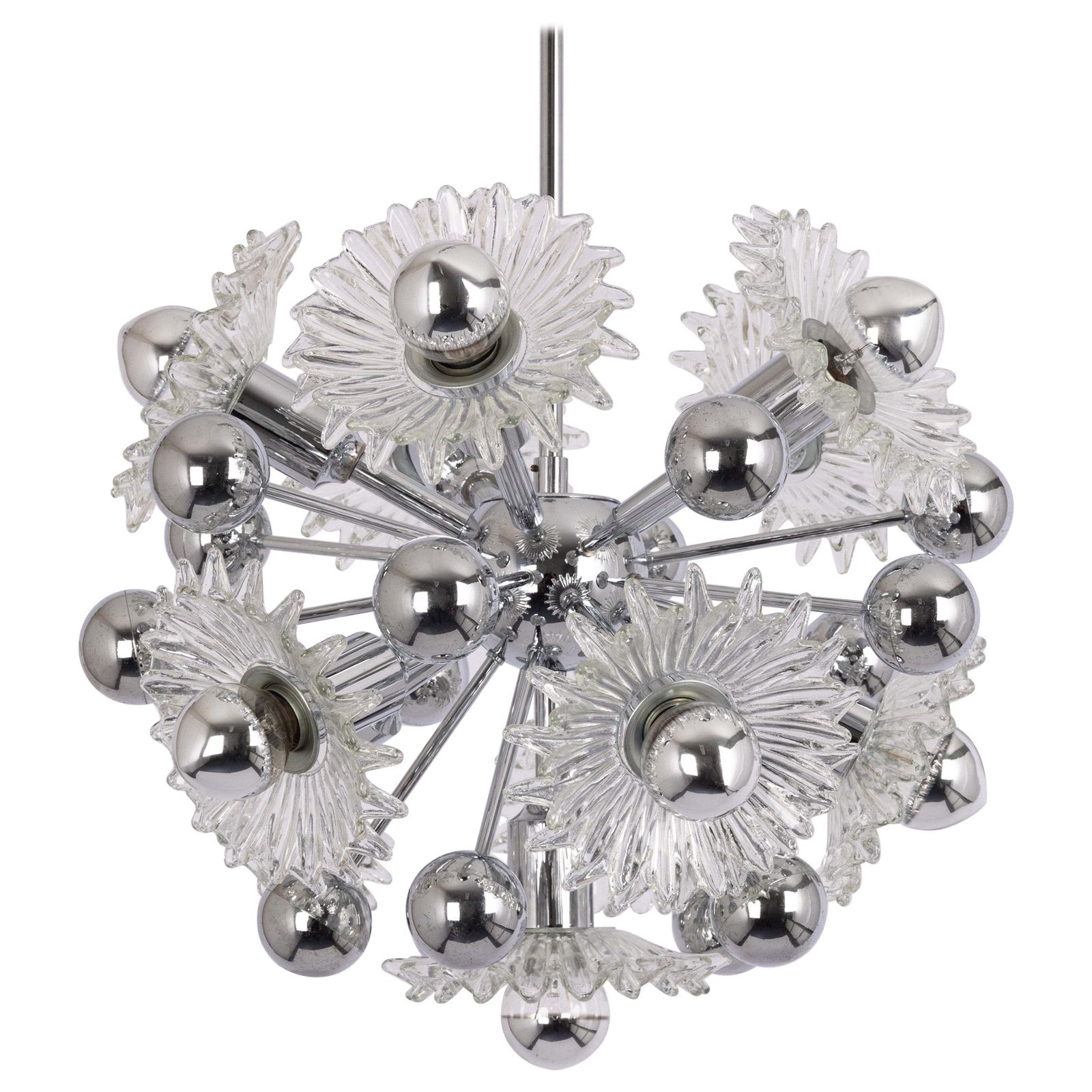 Mid-Century Sputnik Hanglamp van Doria, Duitsland, jaren 1970
