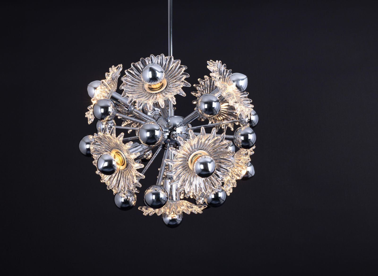 Mid-Century Sputnik Hanglamp van Doria, Duitsland, jaren 1970 photo for sale