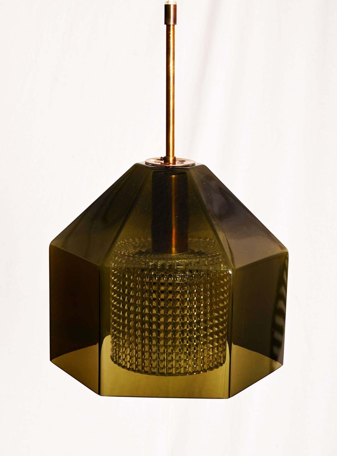 Groene en glaspersglas hanglamp van Carl Fagerlund photo 1108.0