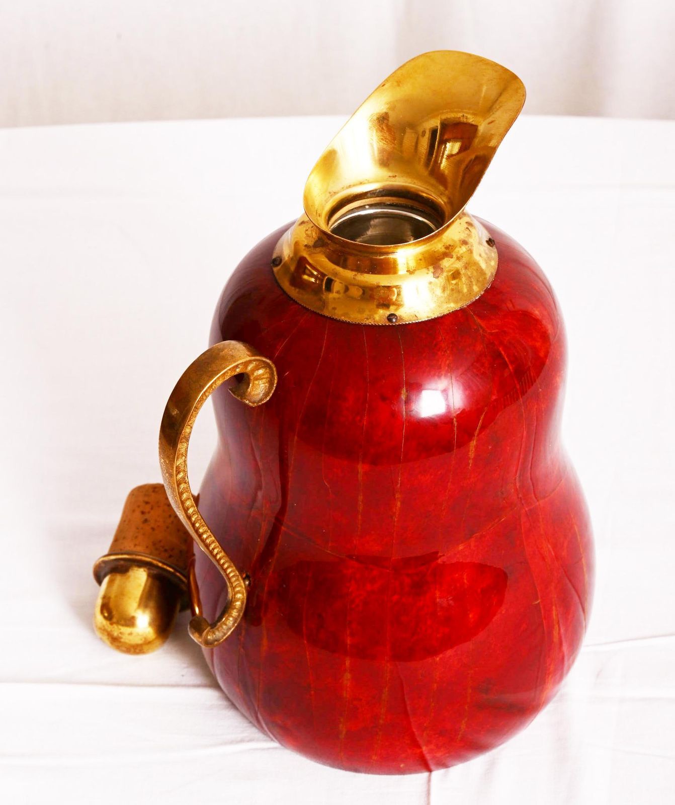 Aldo Tura Perkament Barware Thermos Designed Ca. Jaren 1950 photo Woonaccessoires
