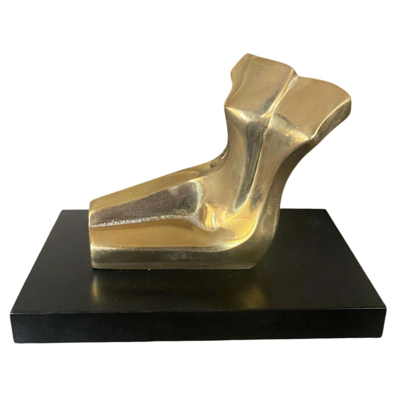 Sculpture en bronze abstraite post-moderne, La Baigneuse, Italie, 1980