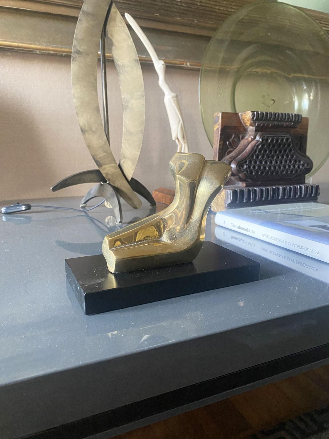 1980 Italië Post Modern Abstract Bronzen Sculptuur The Bather photo furniture