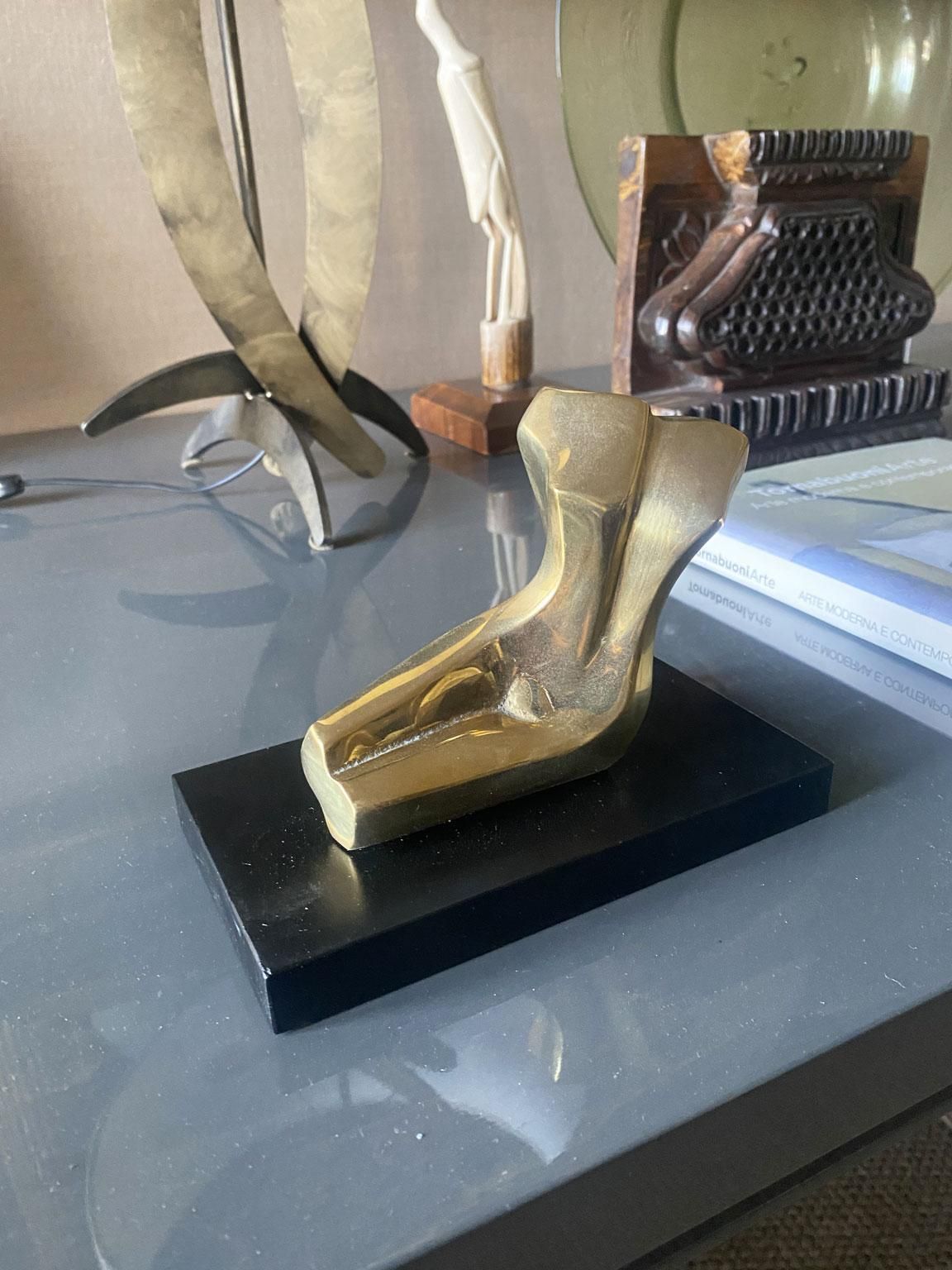 Sculpture en bronze abstraite post-moderne, La Baigneuse, Italie, 1980 photo for sale