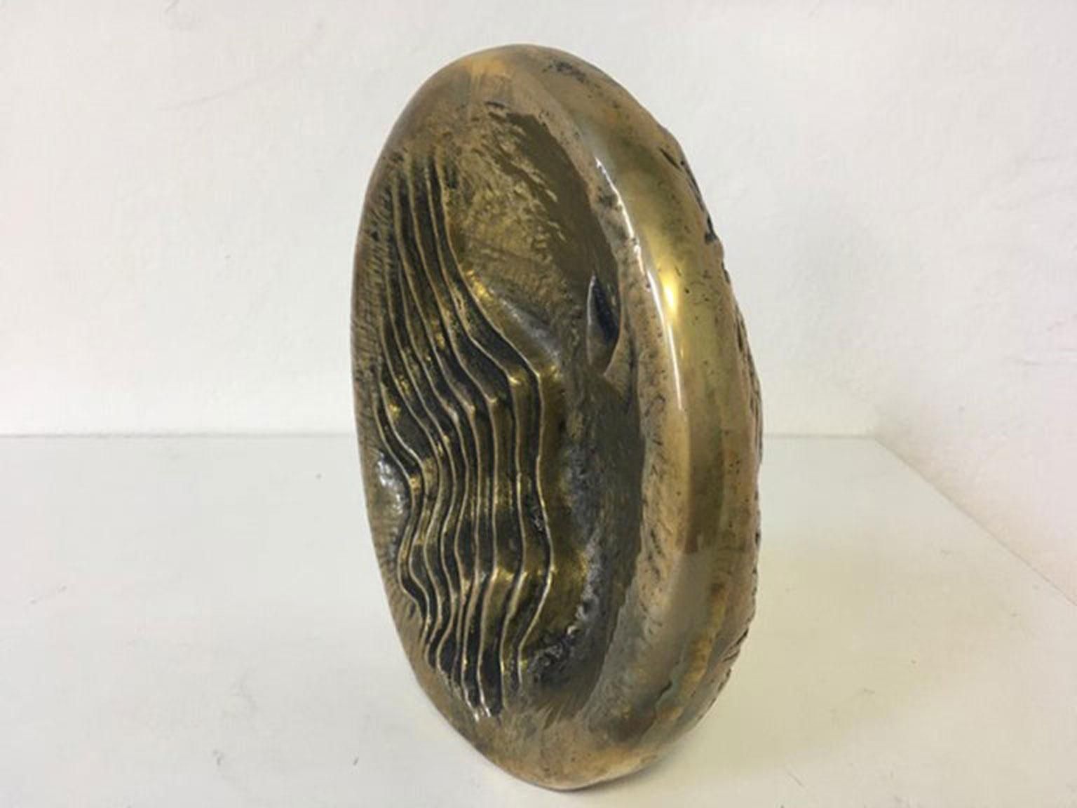 photo furniture Sculpture en bronze abstraite post-moderne, Italie, 1985 - The Moon