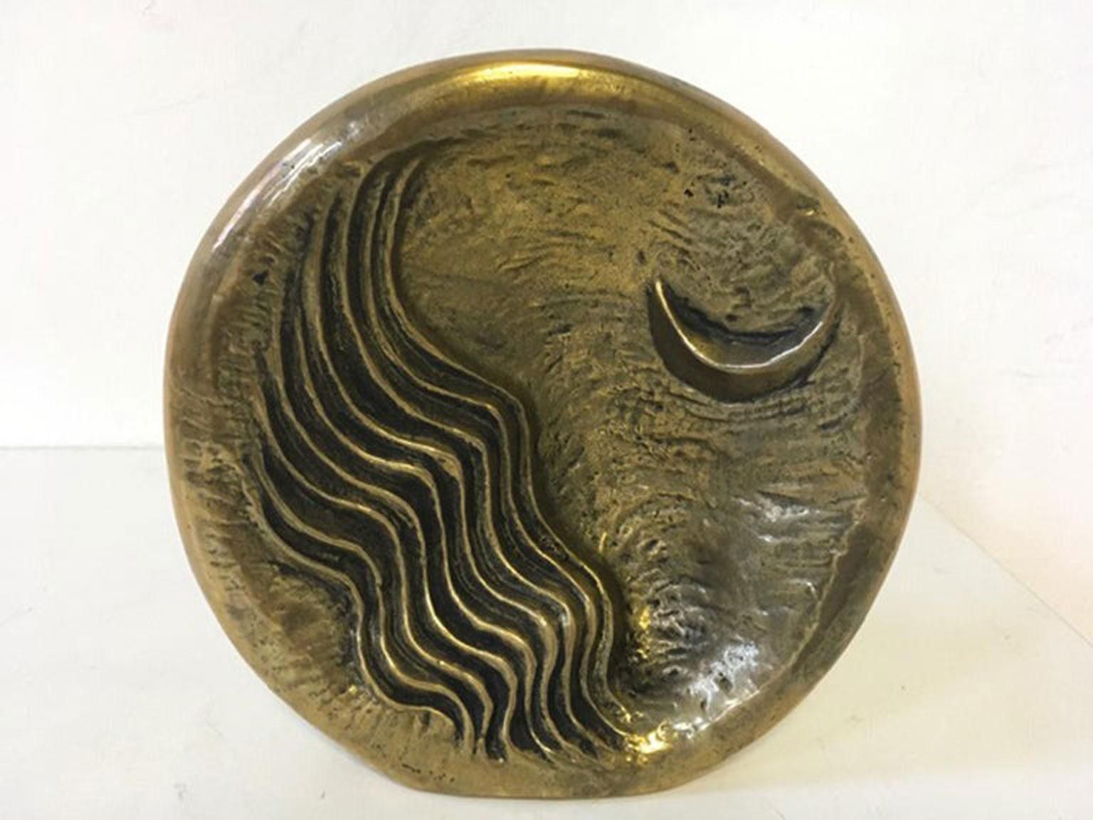photo vinterior Sculpture en bronze abstraite post-moderne, Italie, 1985 - The Moon