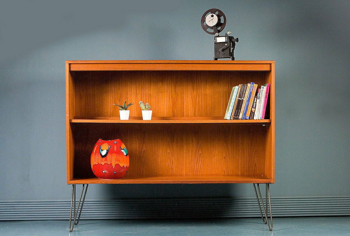 G Plan Mid Century Retro Teak Low Book Case Display Cabinet Shelves