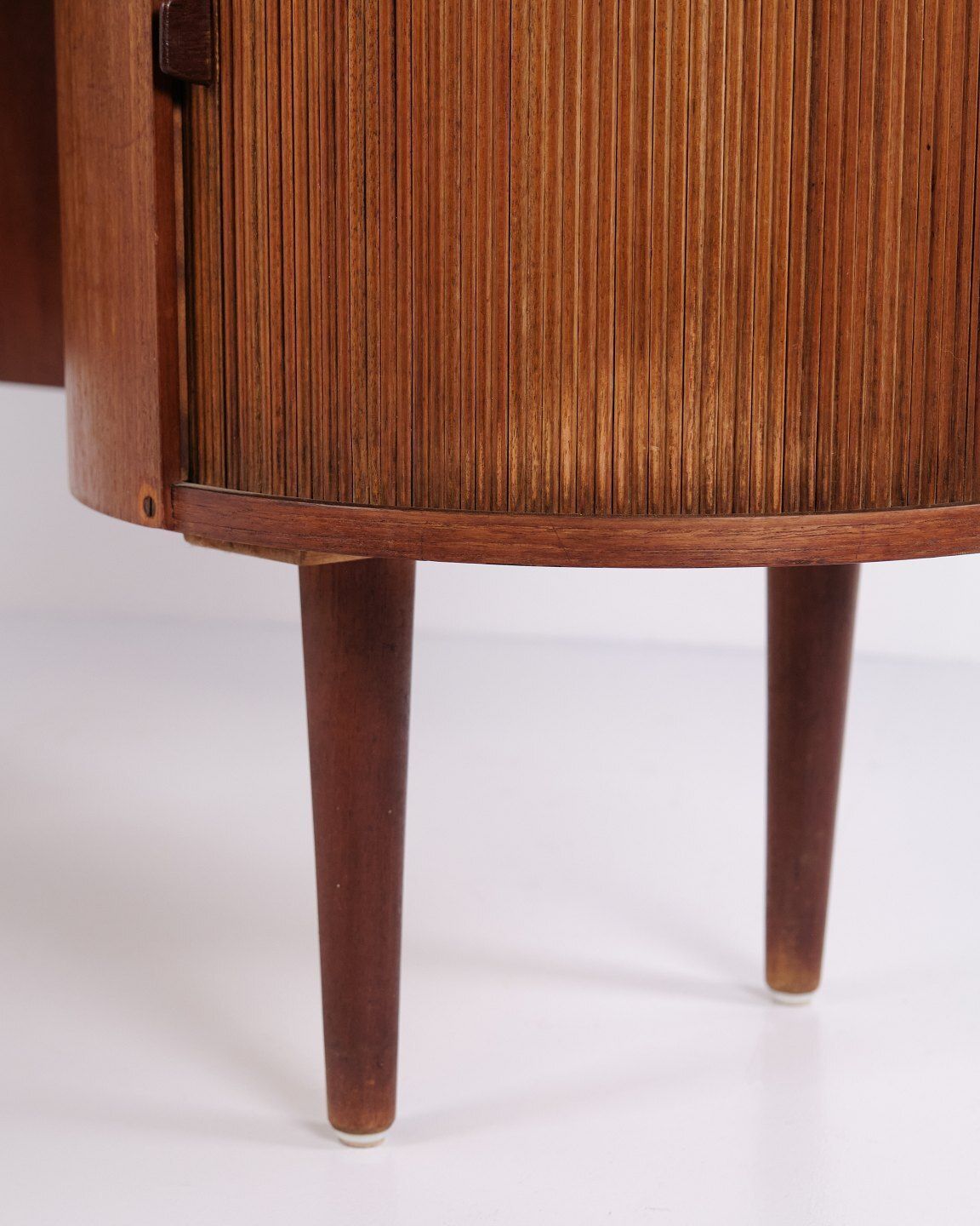 photo furniture Kai Kristiansen Model 54 Kidney Desk In Teak With Bar Cabinet By Feldballes Møbelfabrik 1960s