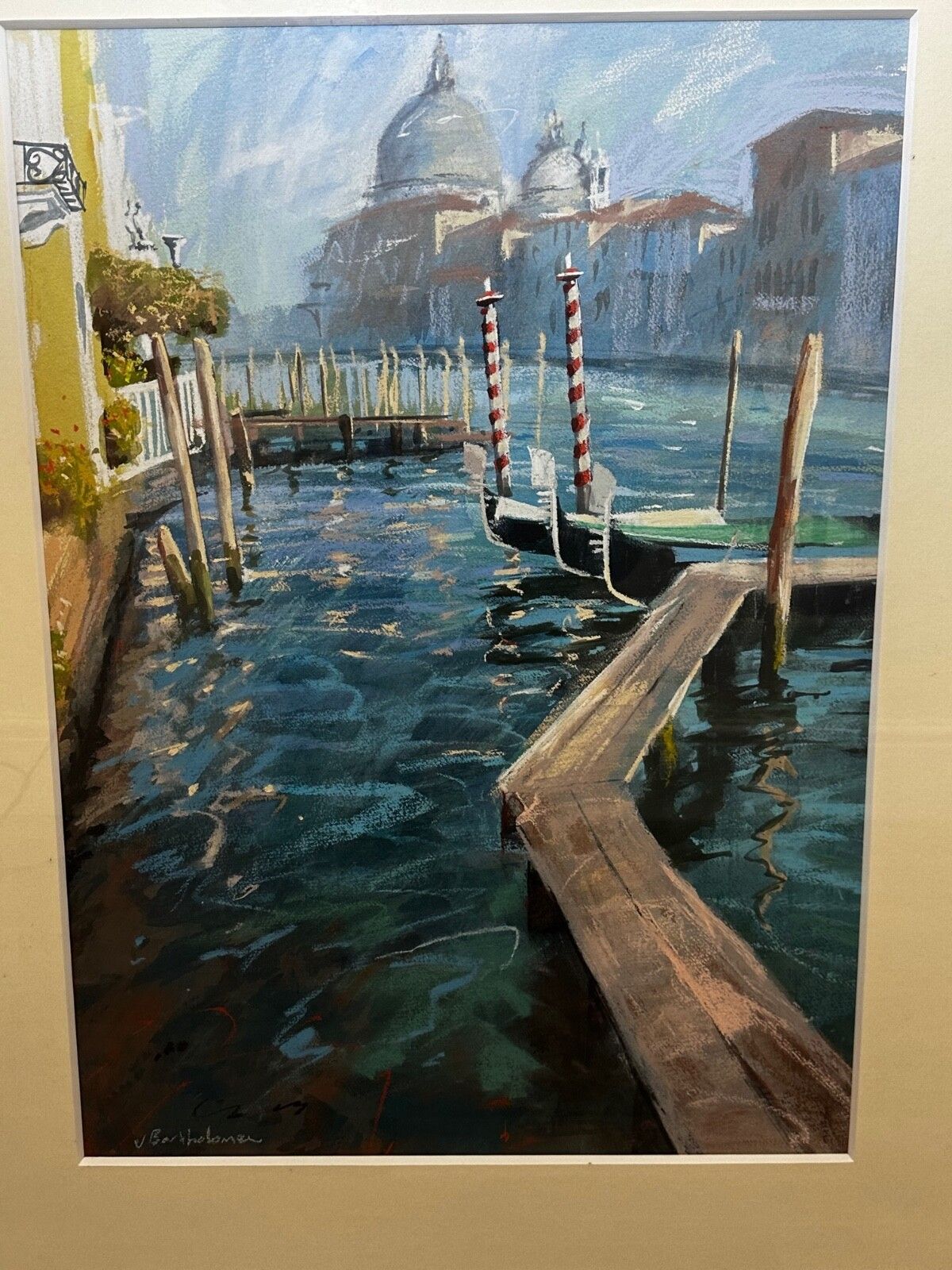 James Bartholomew Rsma Marine Painting "The Grand Canal & San Salute" photo for sale