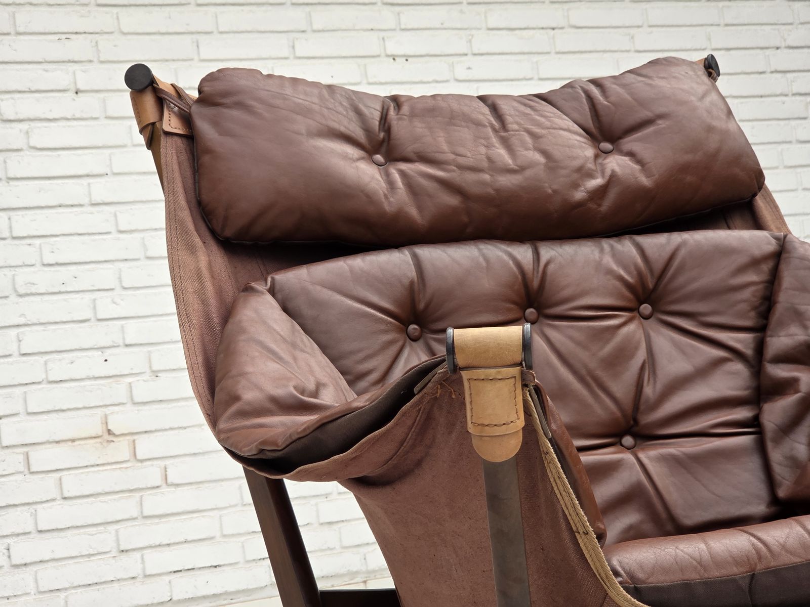 photo for sale 1970s, Norwegian Design By Tormod Alnaes, "Trega" Lounge Chair.