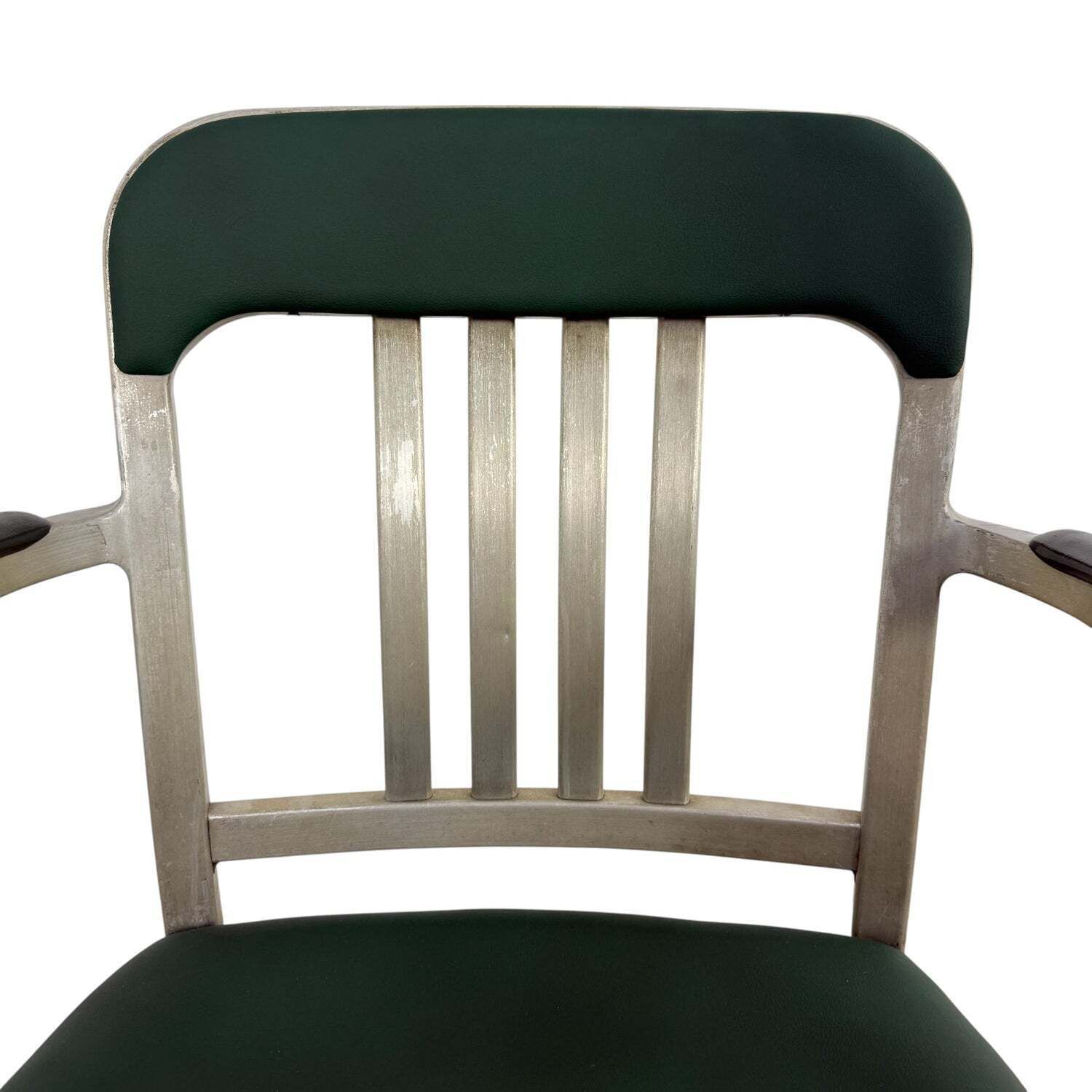 photo vintage Zeldzaam paar Amerikaanse aluminium Goodform-fauteuils