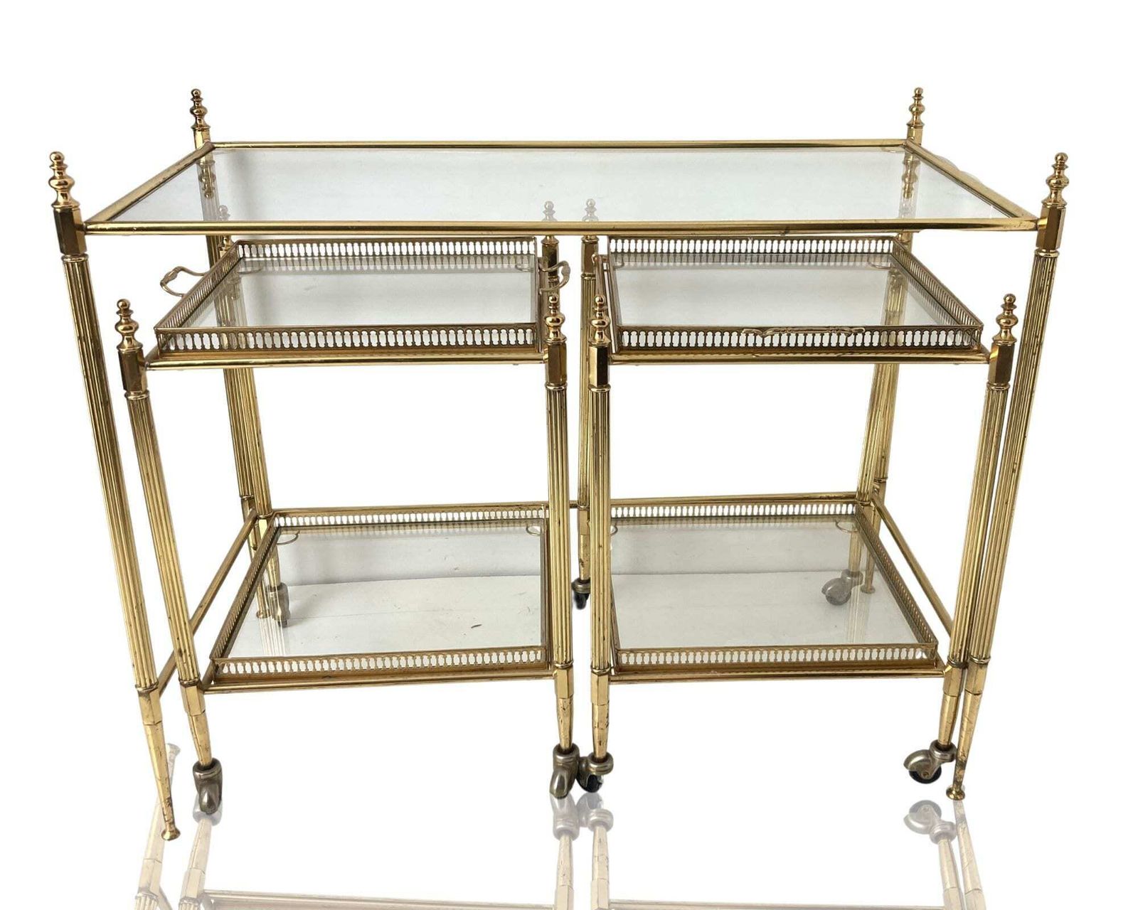 Tables gigognes, lot de 3, tables de canapé, France, vers 1950