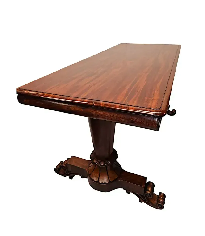 A Fantastic Early 19th Century William IV Irish Library Table Attributed To Dublin Maker 'Williams And Gibton' photo buy