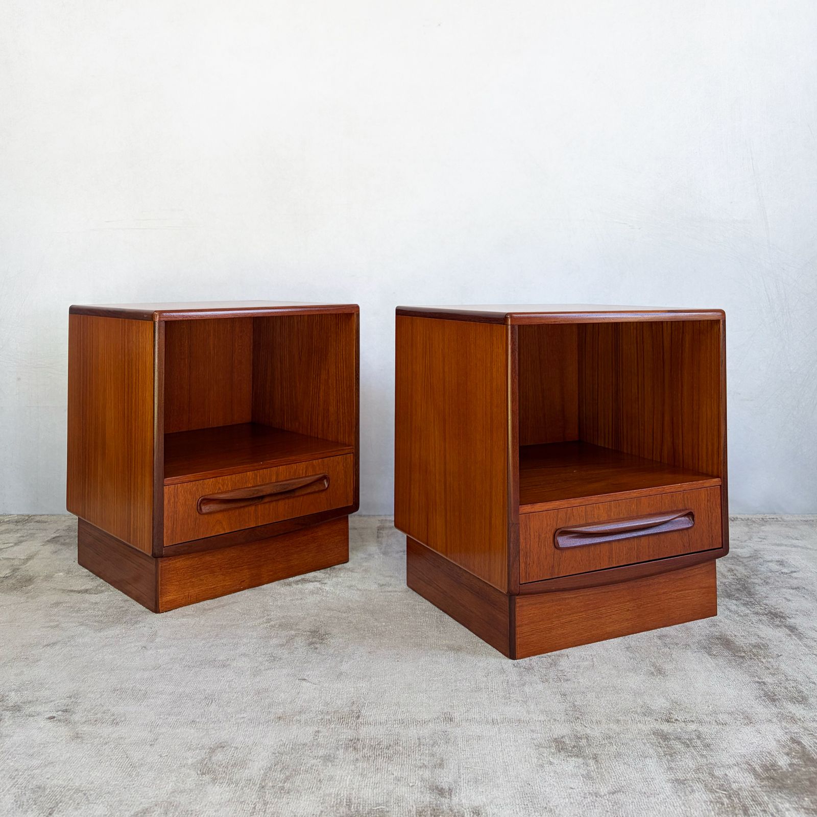 Pair Of G Plan Fresco Teak Bedside Cabinets photo for sale