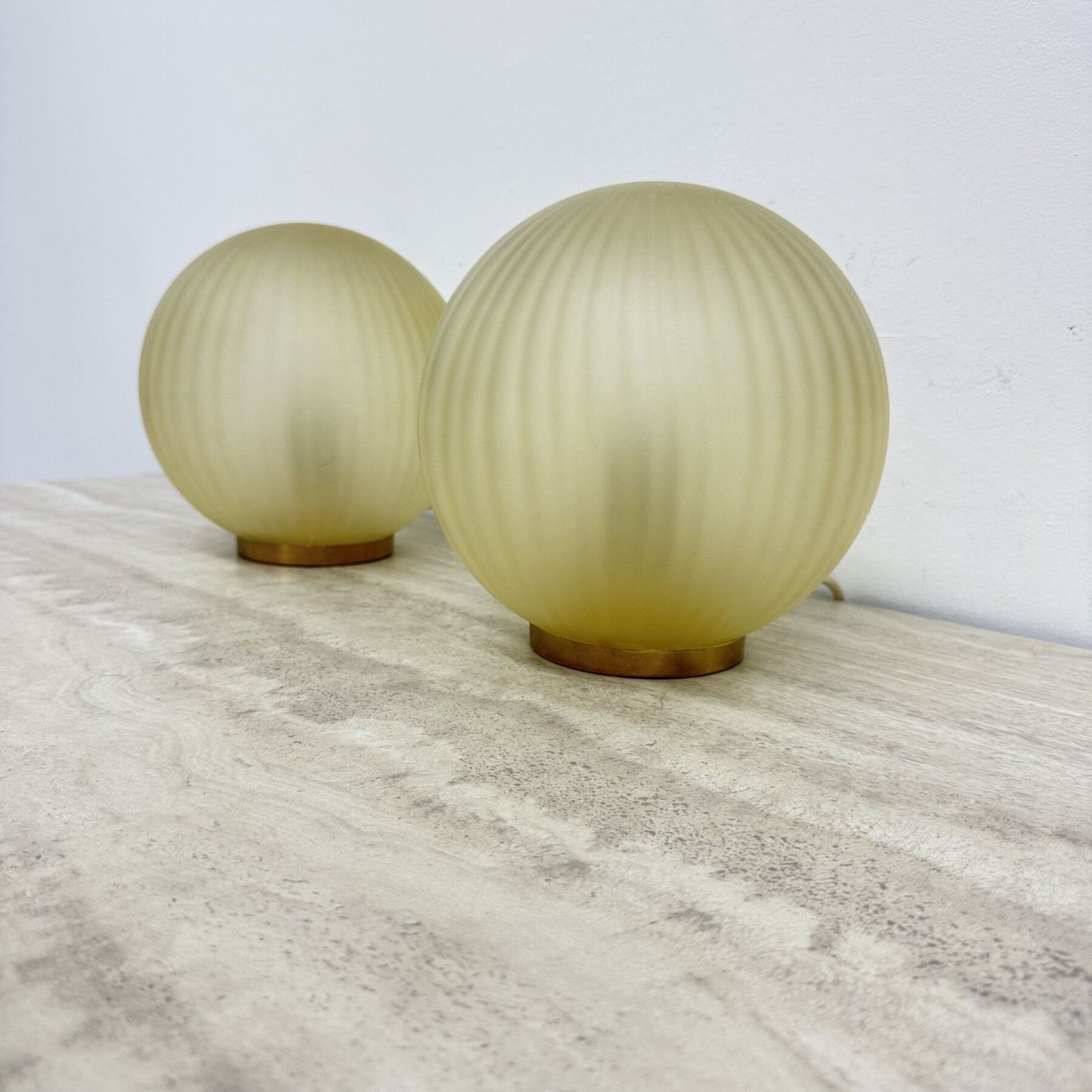 photo for sale Paar van 2 glazen swirllampen, 1970, Italië