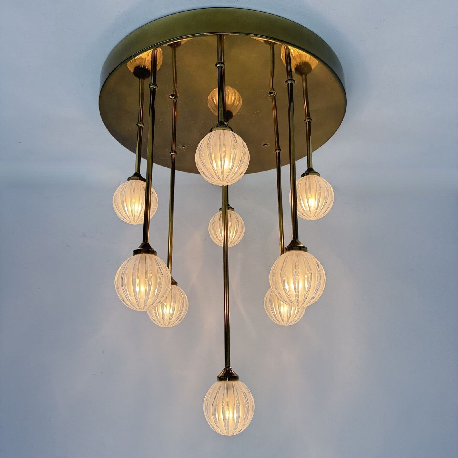 photo vintage Mid-Century Design Christoph Palme Plafondlamp, jaren 1980