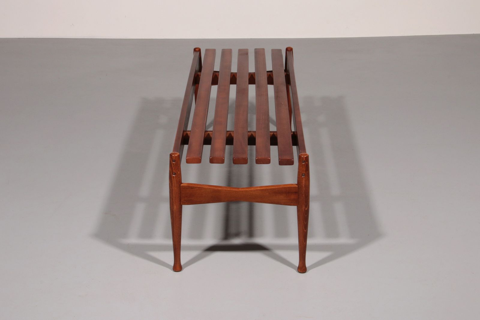 Walnut Bench By Gio Ponti Made By Fratelli Reguitti 1950 photo vintage