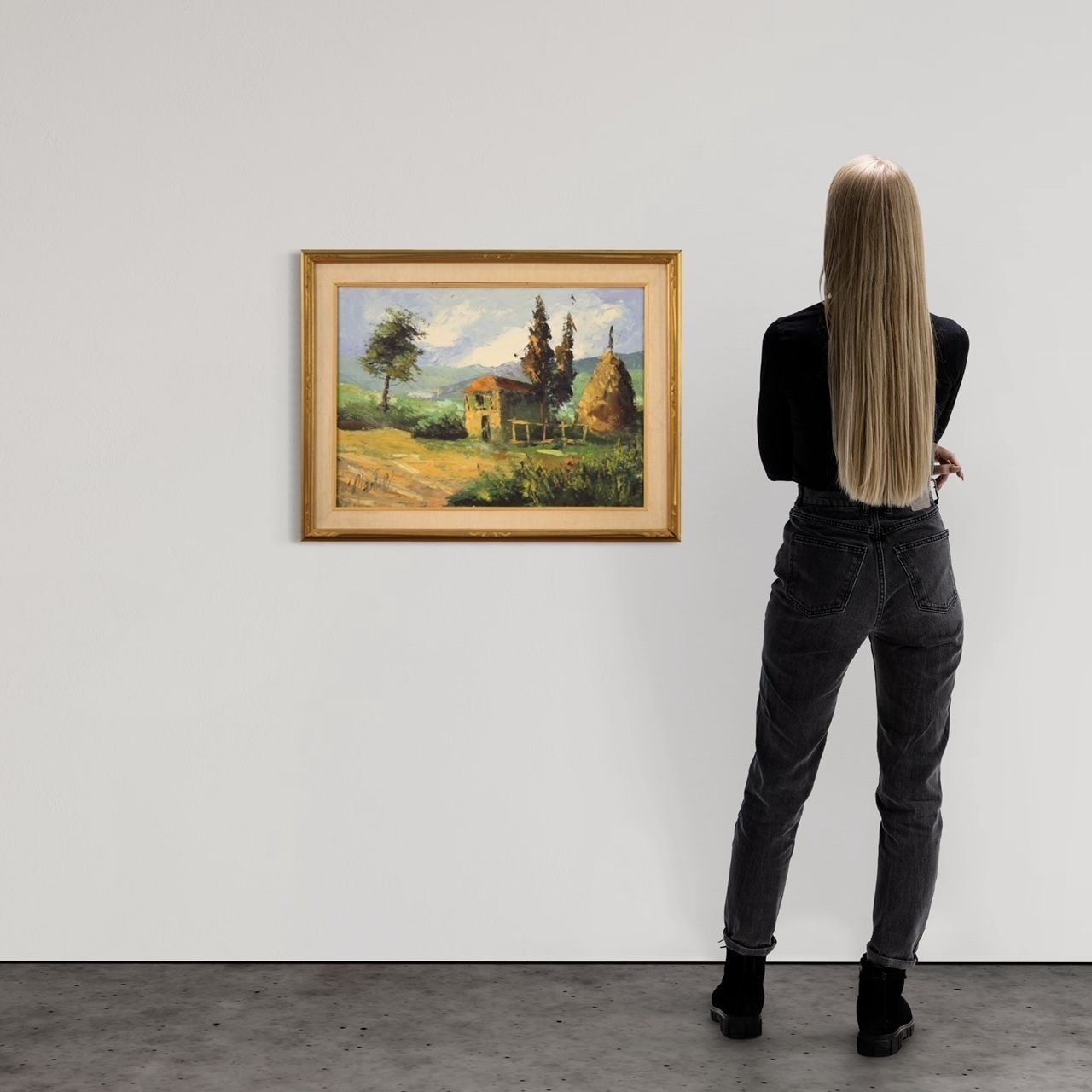 photo buy Gesigneerd landschap uit de jaren '70