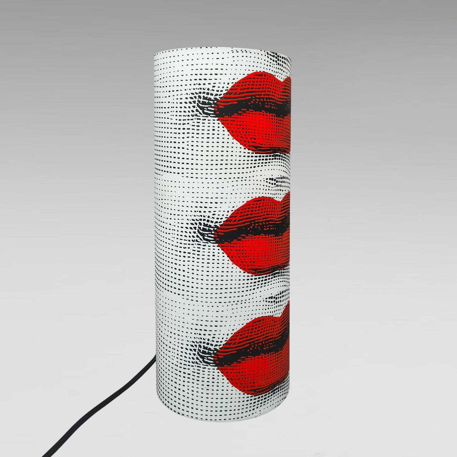 Piero Fornasetti "Kisses" tafellamp voor Antonangeli, Follia Pratica collectie, ca. jaren 1990. photo Verlichting