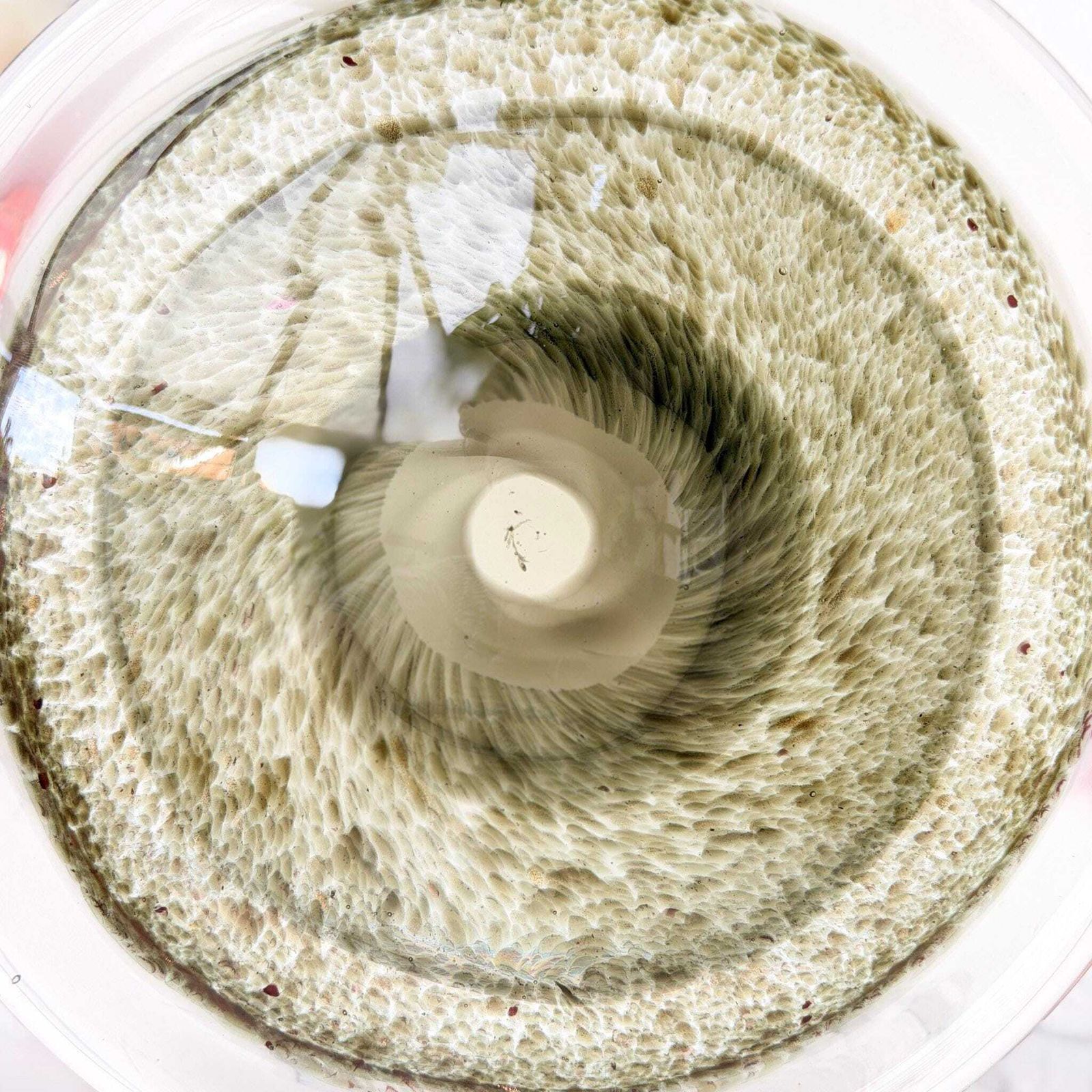 Murano Formia Style Glass Eye Sculpture Aventurine Lens Mid Century photo furniture