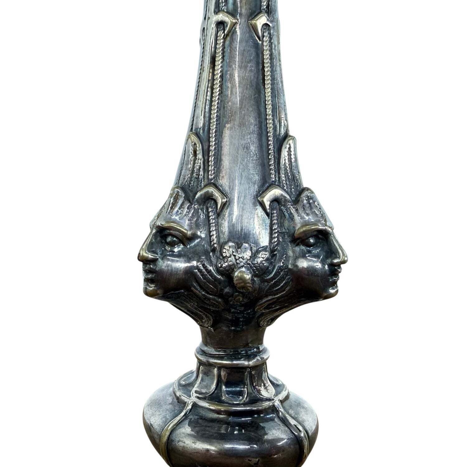 Pair Of Art Nouveau Silver Plated Candlesticks photo vinterior