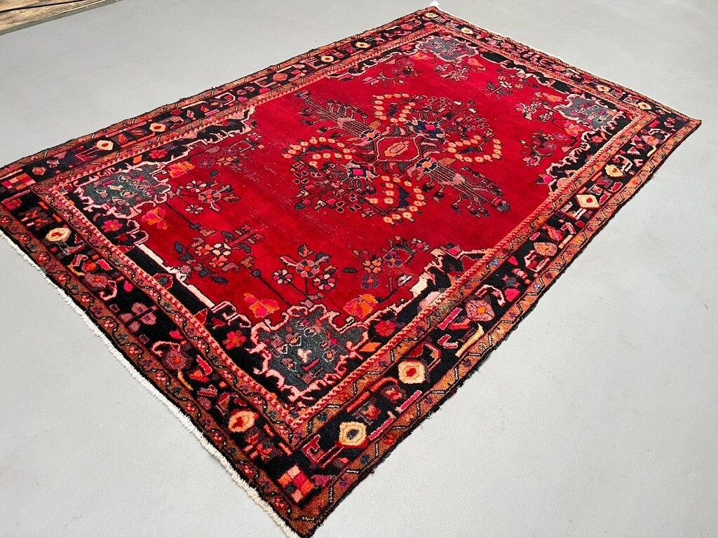 Vintage Traditioneel Armeens Tapijt, Wollen Oosters Handgemaakt Tapijt 295x183 cm photo Textiel