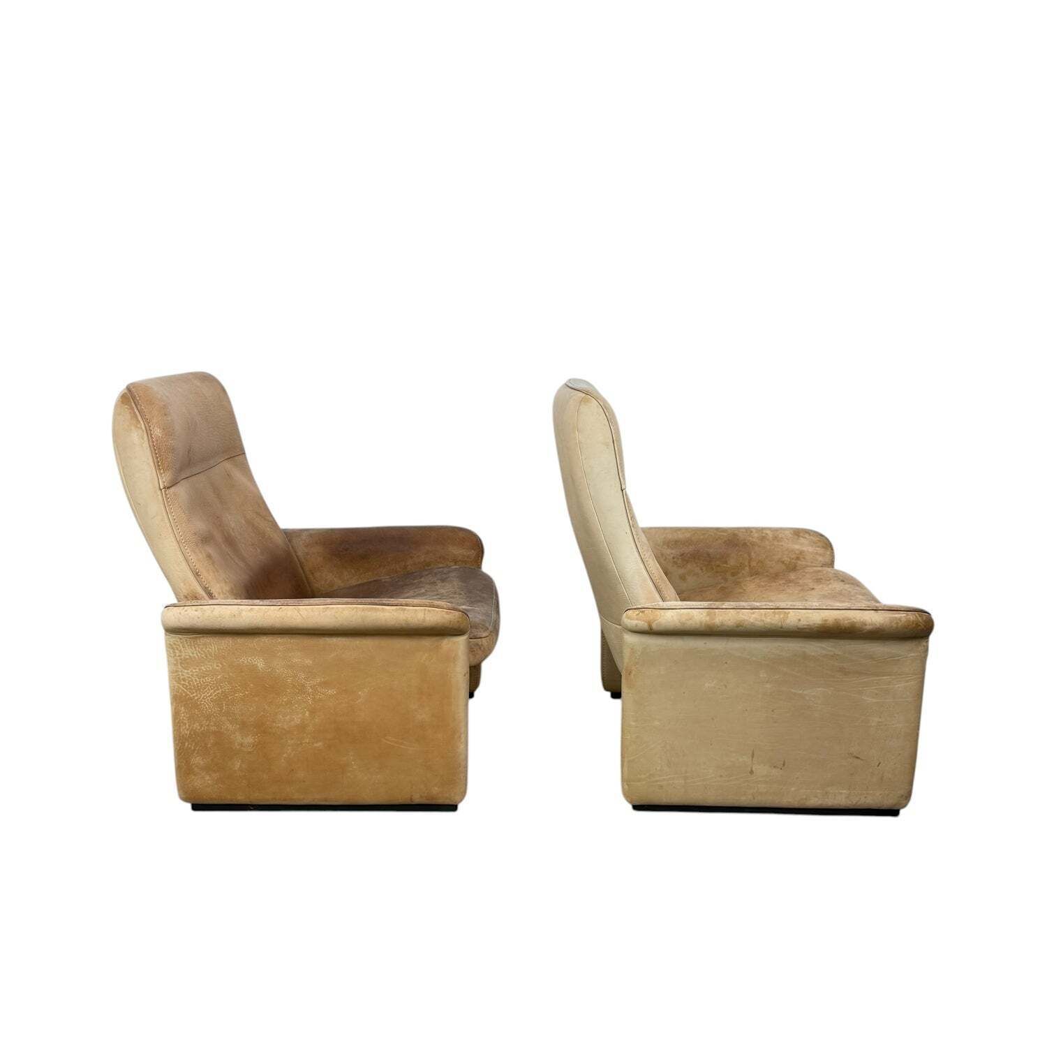 Pair Of De Sede Ds 50 Leather Lounge Chairs photo furniture