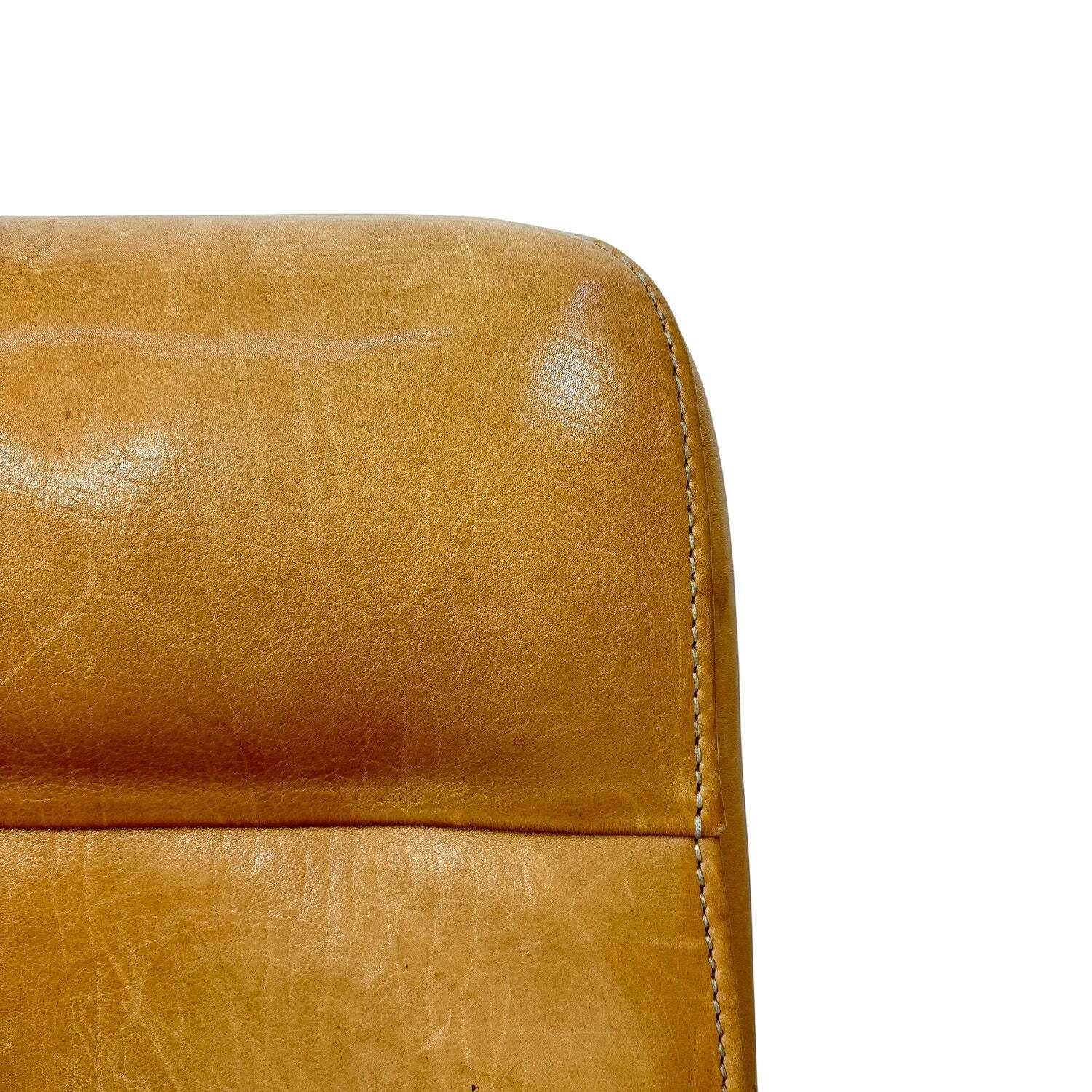 Pair Of De Sede Ds 50 Leather Lounge Chairs photo vintage