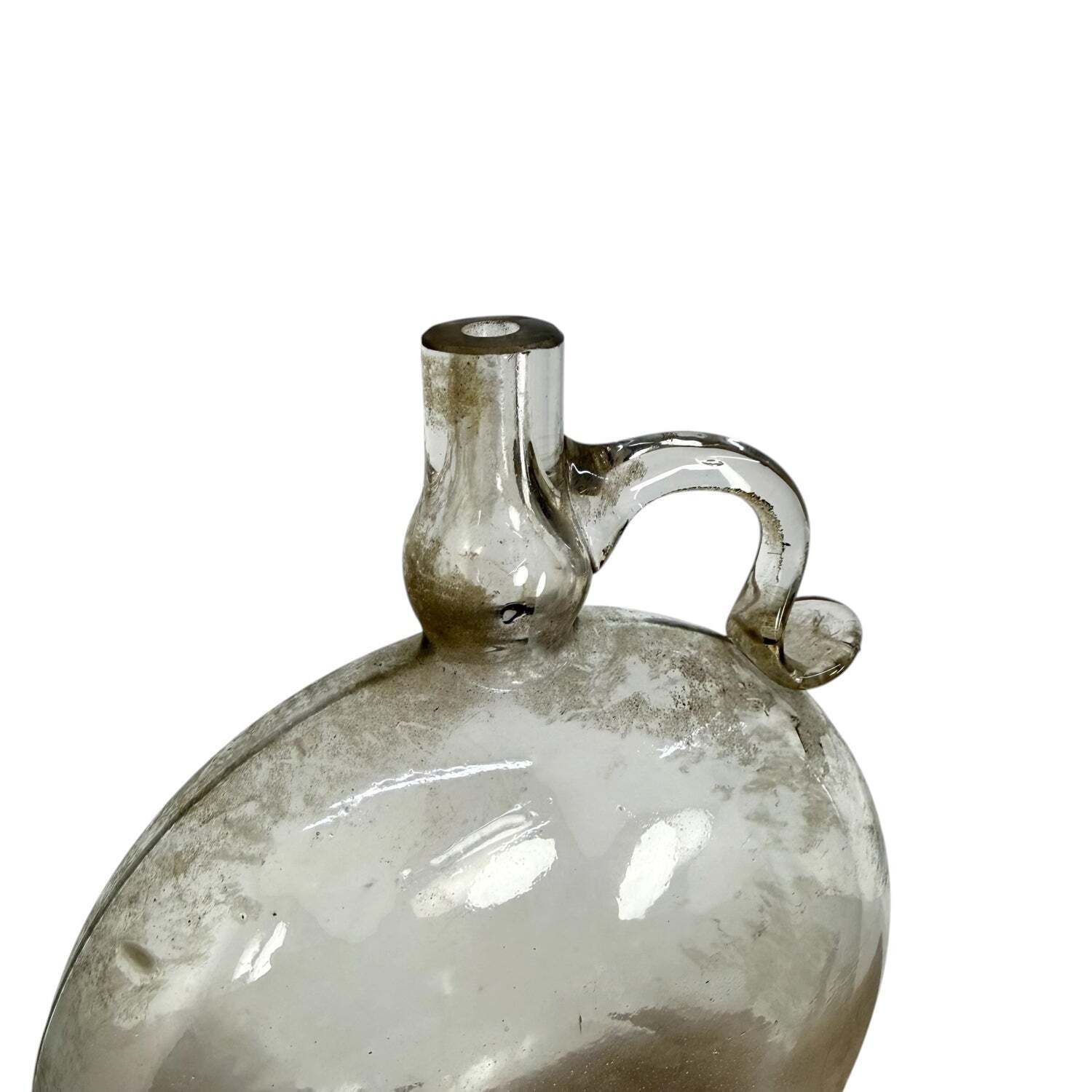 Antieke glazen wijnpipet 1 liter photo for sale