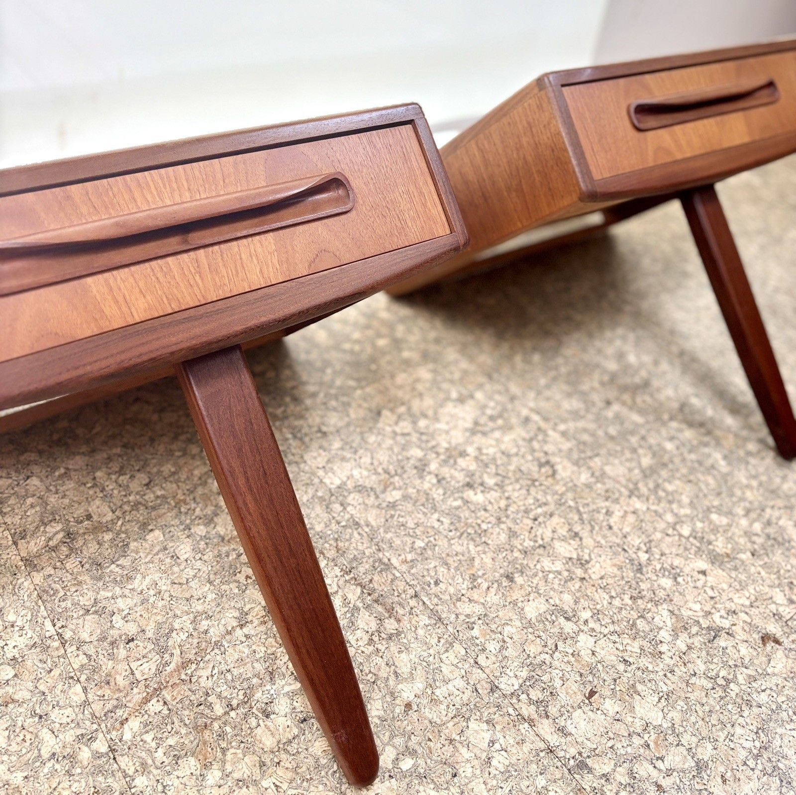 Vintage Mid Century G Plan Fresco Teak Bedside Tables/Drawer Retro