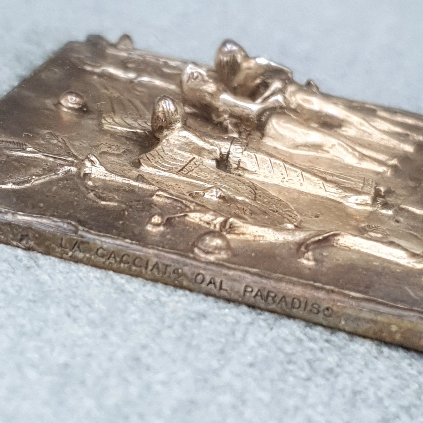 Fidia Gallery 925 Zilver Adam & Eva Hildesheim Bernward Deur 24,5 cm Vierkant C90s photo buy