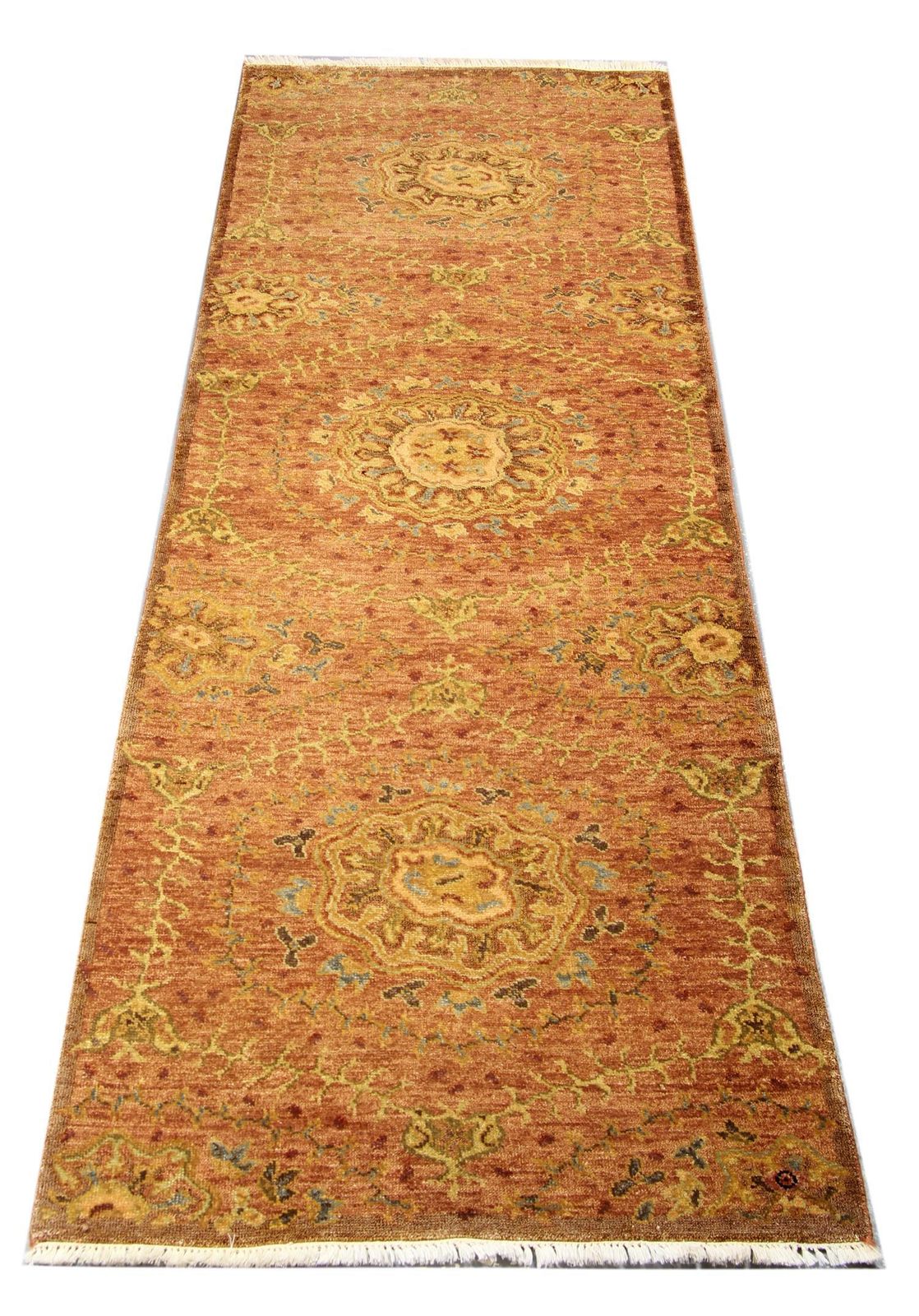 Handgemaakte traploper, bruine vintage loper photo furniture