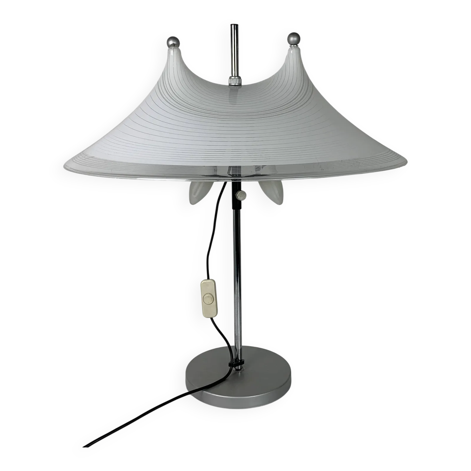 Large Dutch Design Space Age Adjustable Table Or Desk Lamp By Harco Loor, 1