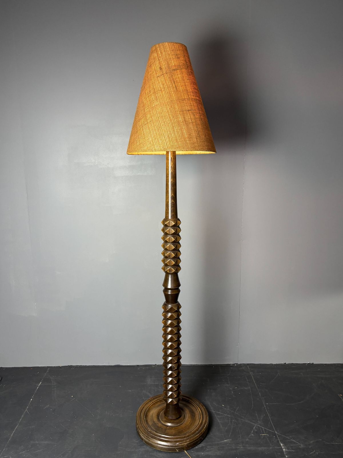1267.0 Lampadaire Brutalist mid-century dans le style de Charles Dudouyt, années 1950 photo