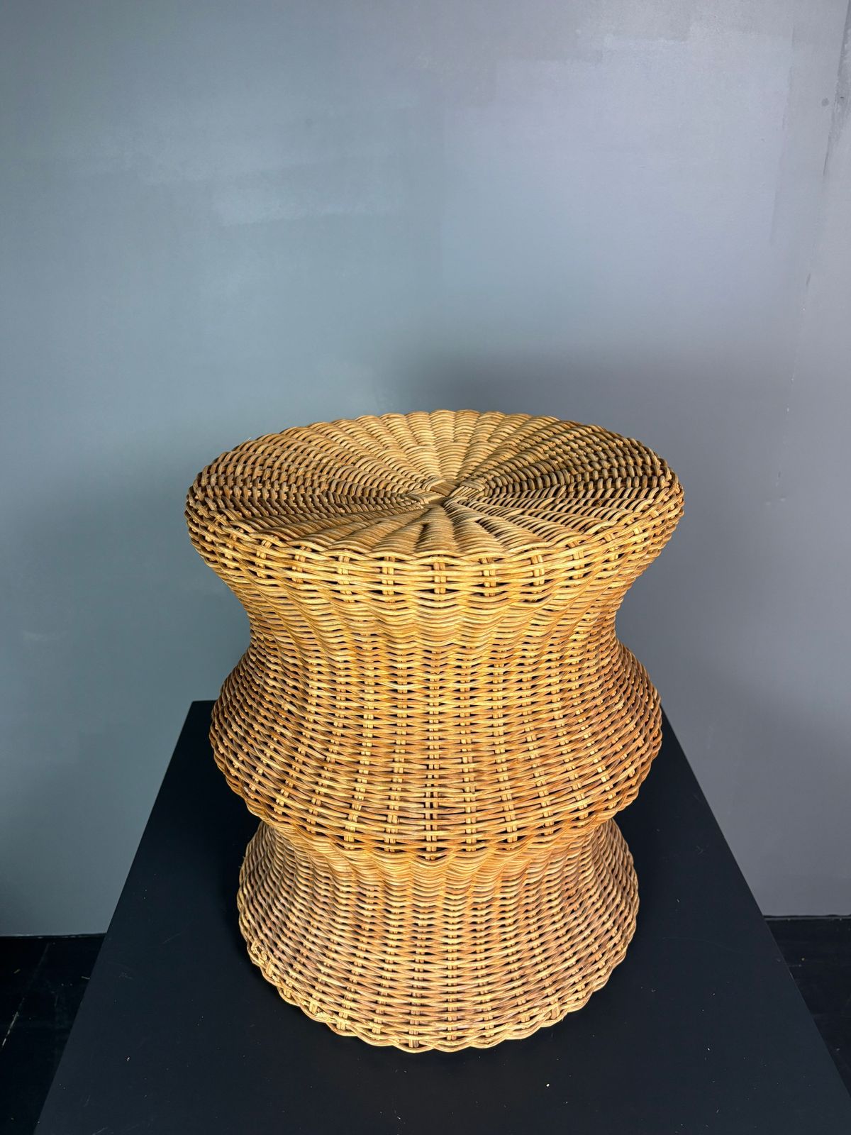 Rattan Juttu Mushroom Stool By Eero Aarnio For Artek, Finland, 1960s photo vintage