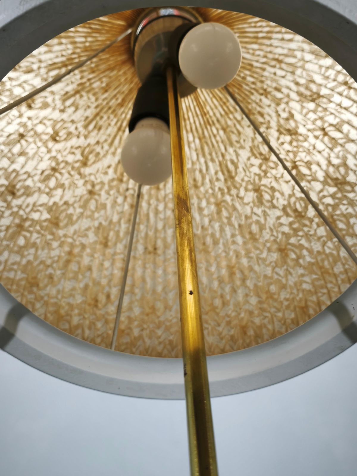 Duitse Mid-Century vloerlamp met bolkap, jaren 1960 photo buy