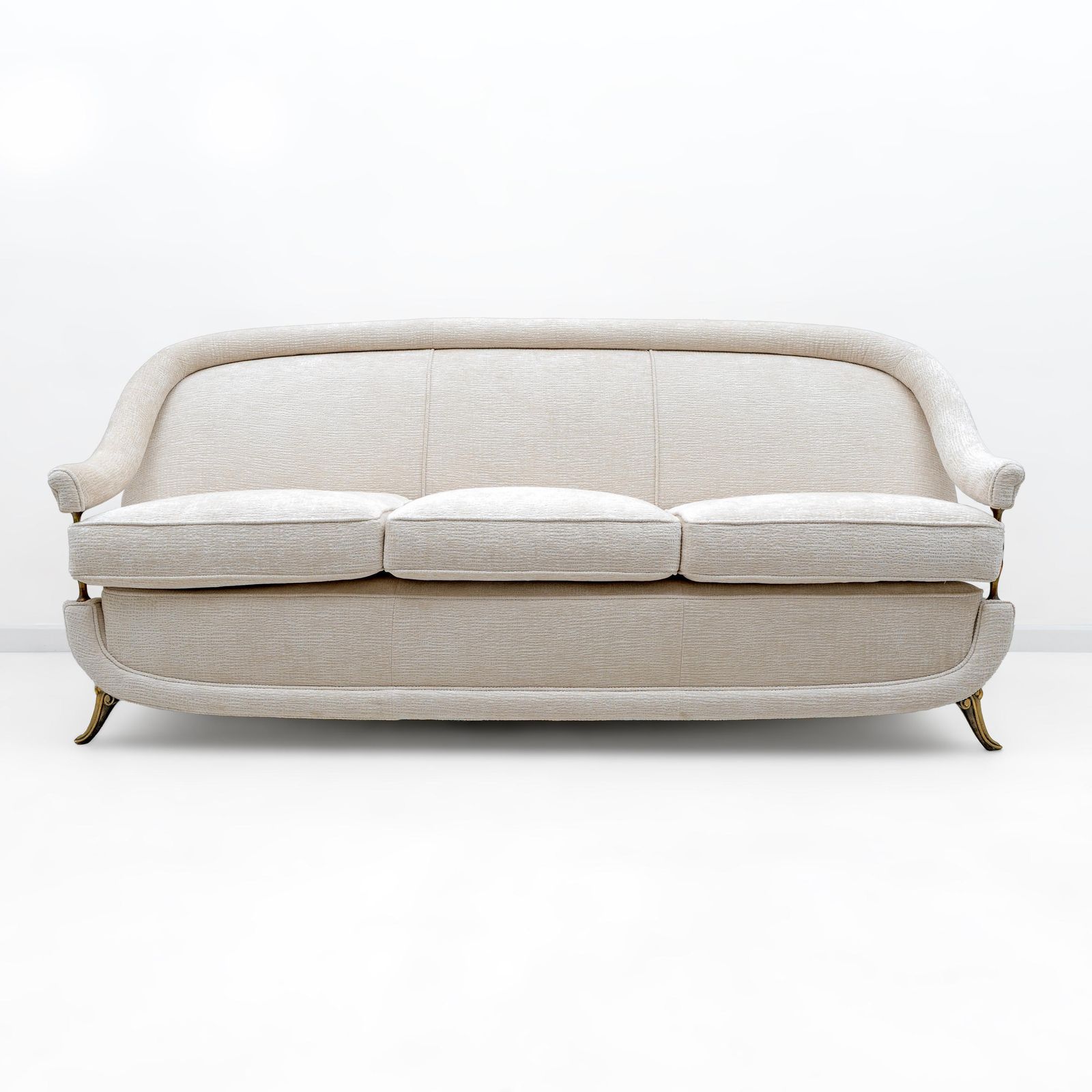 French Art Deco Sofa And Two Armchairs, 1950s. photo for sale