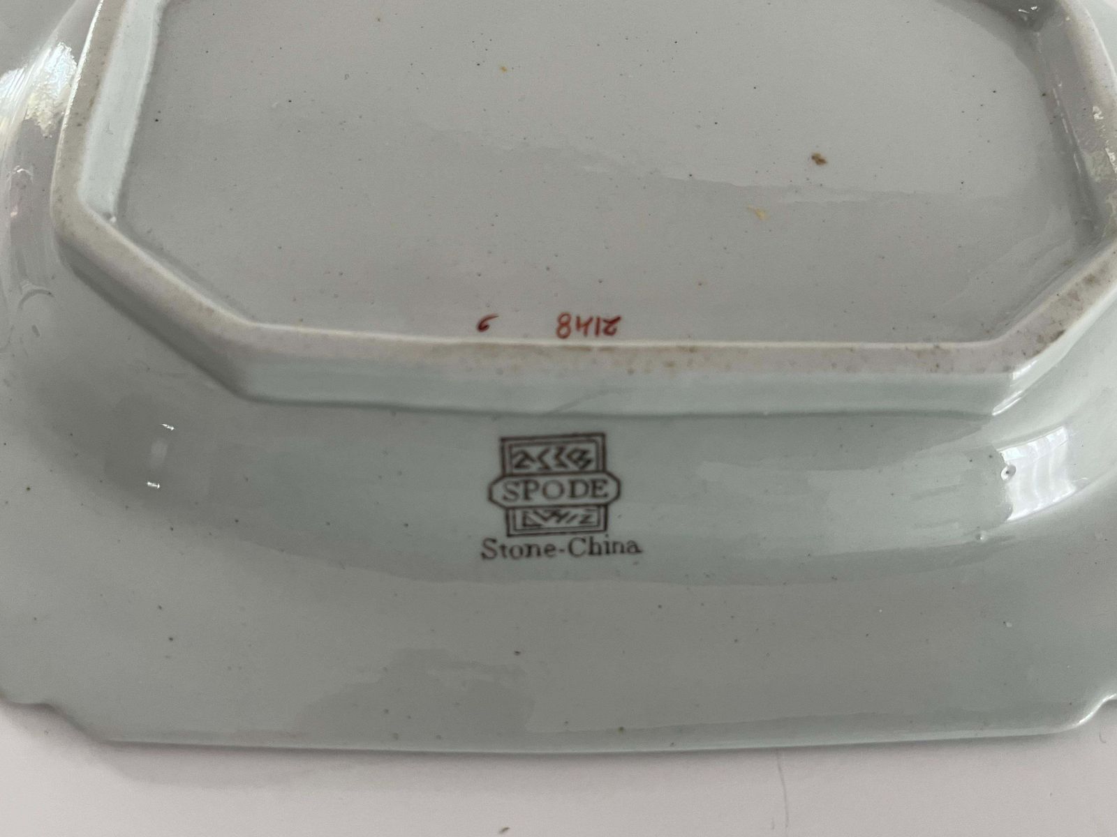 photo vintage Georgian Spode Sauce Tureen, Lid And Underplate Willis Pattern 2148, Circa 1810