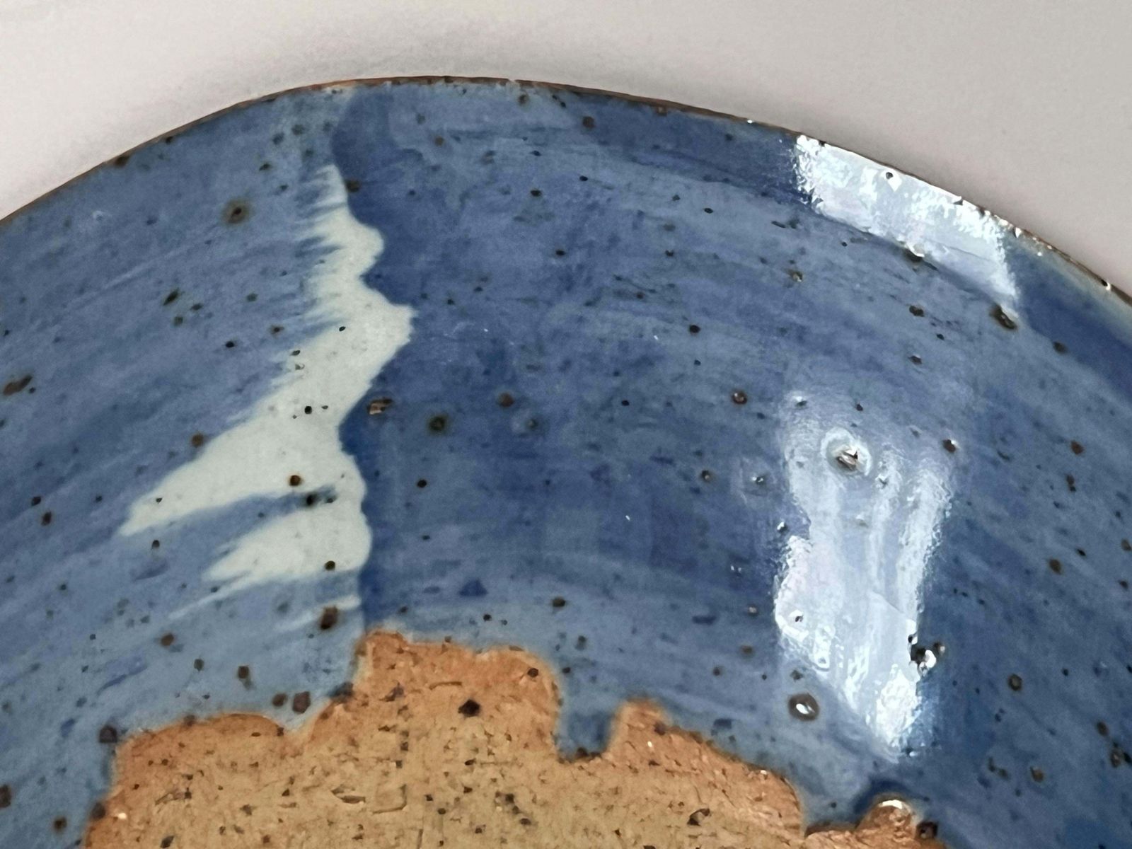 Home Decor Hand Painted Japanese Stoneware Bowl By Morioka Kasho III, Circa 1970 photo